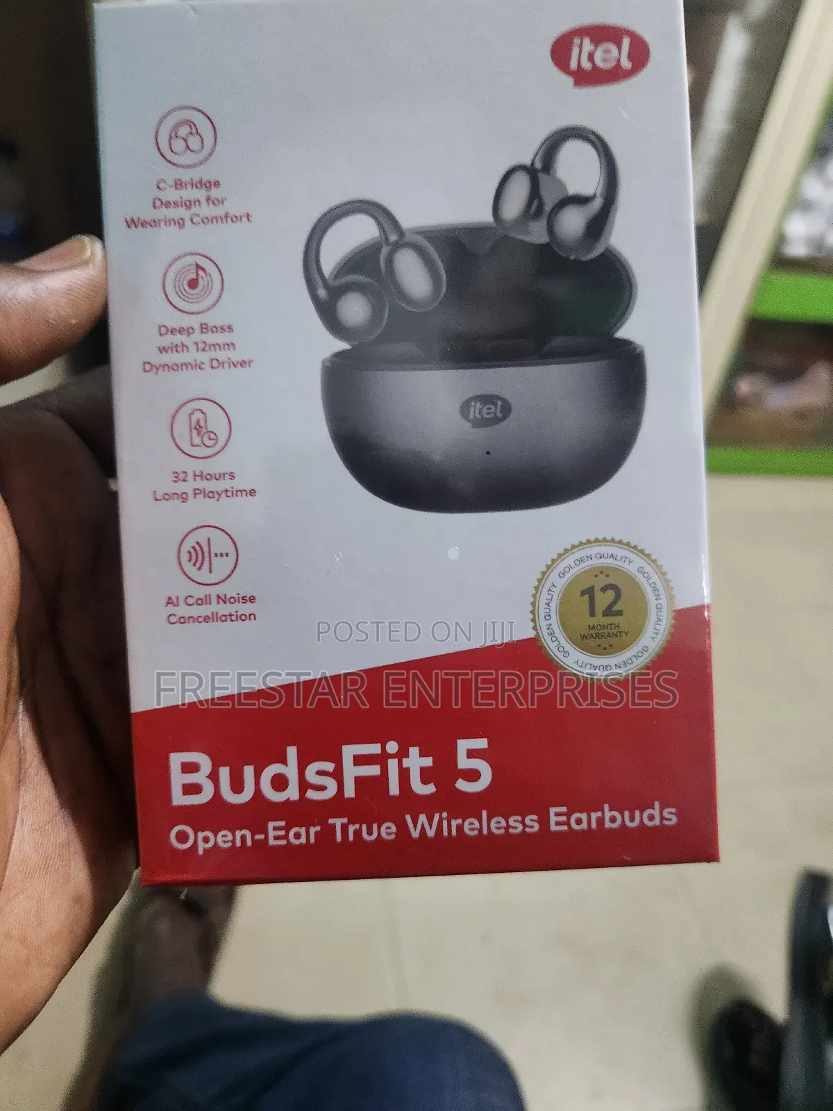 Itel Budsfit 5 Bluetooth Earbud. Itel Buds Fit 5 Earphone.