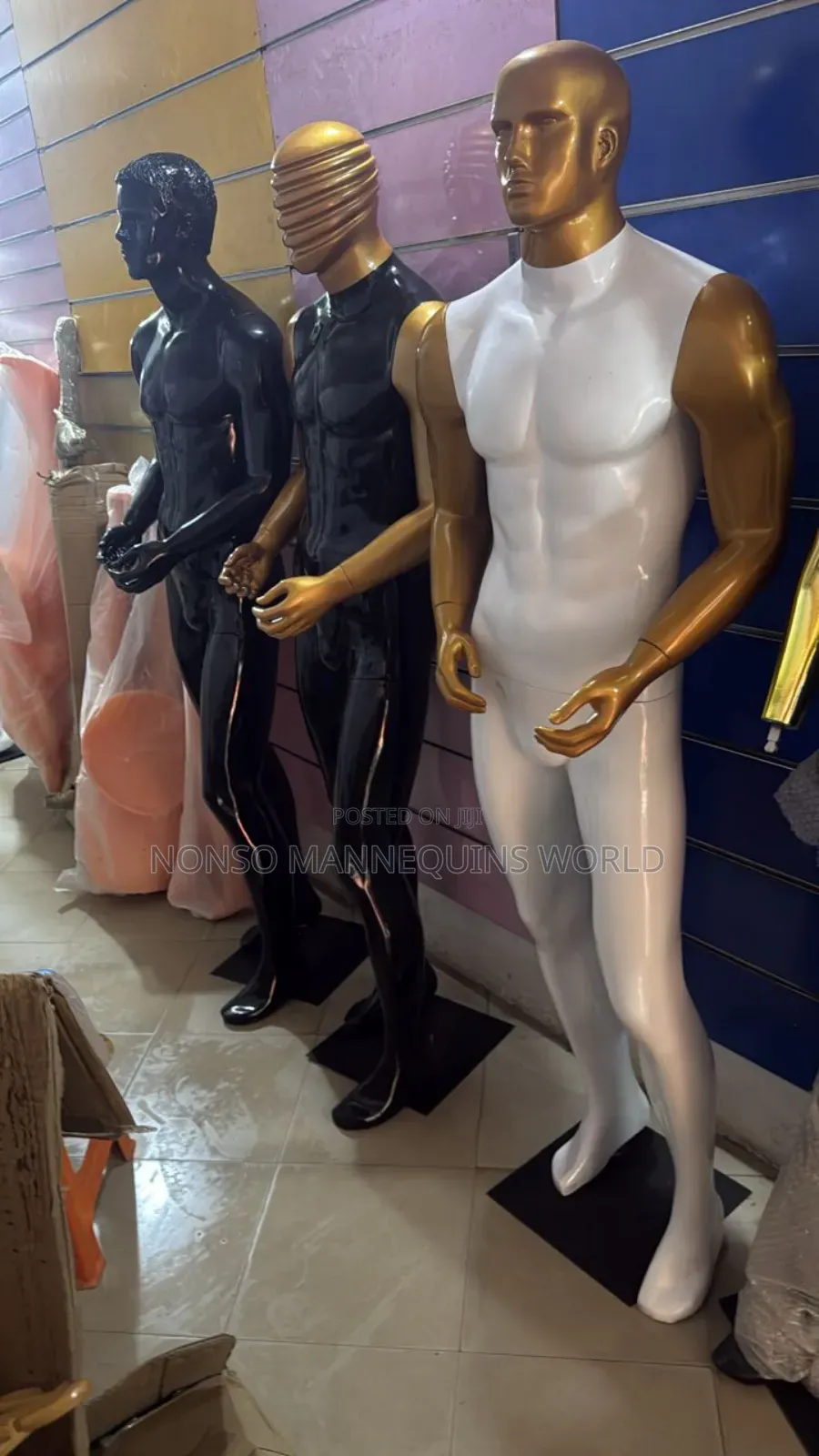 Nigeria Made Fiber Male Mannequin Of Different Colours
