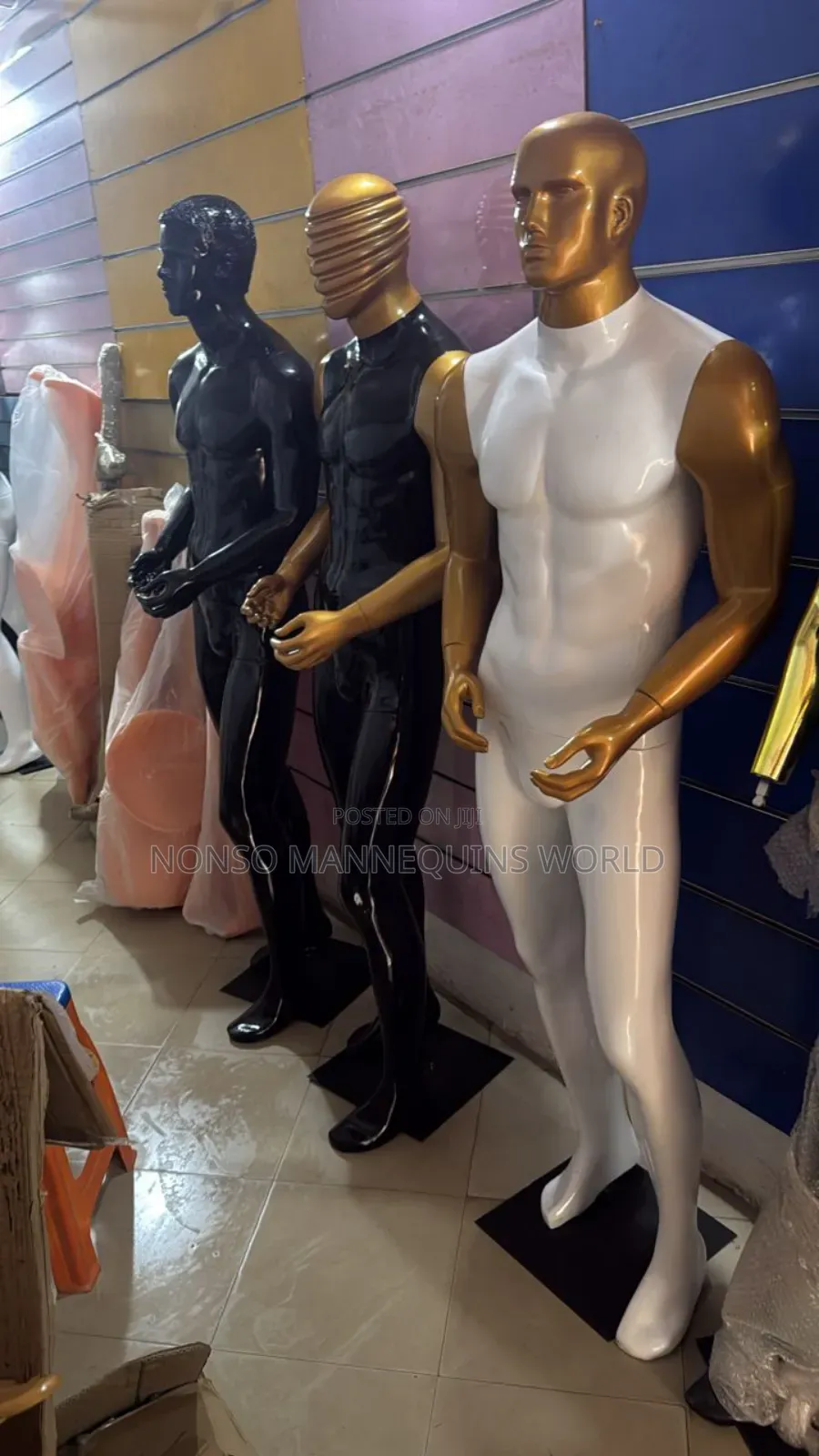 Nigeria Made Fiber Male Mannequin Of Different Colours