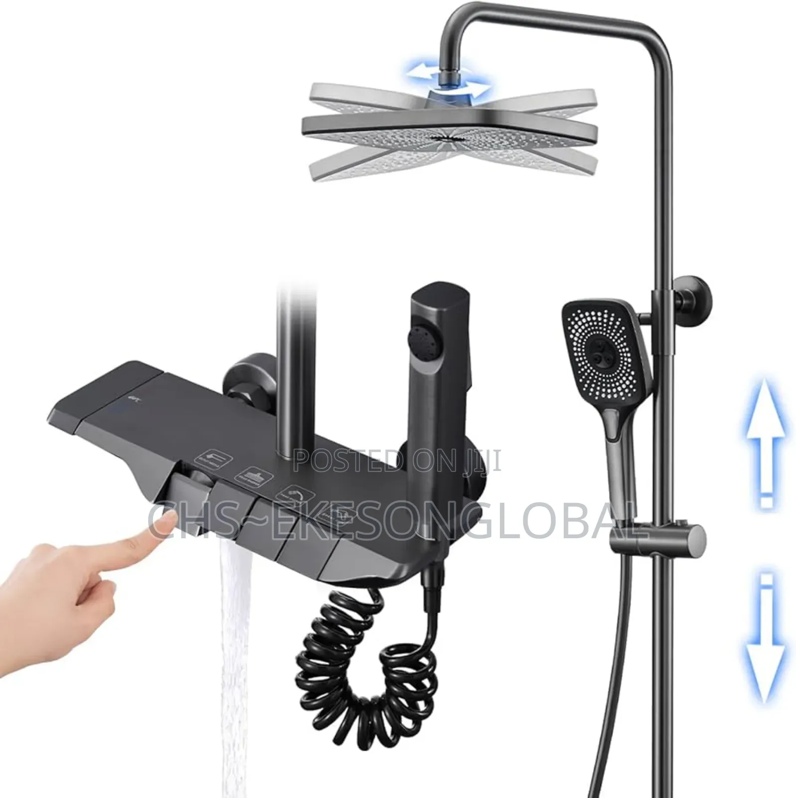 Luxury Piano Original Black Shower