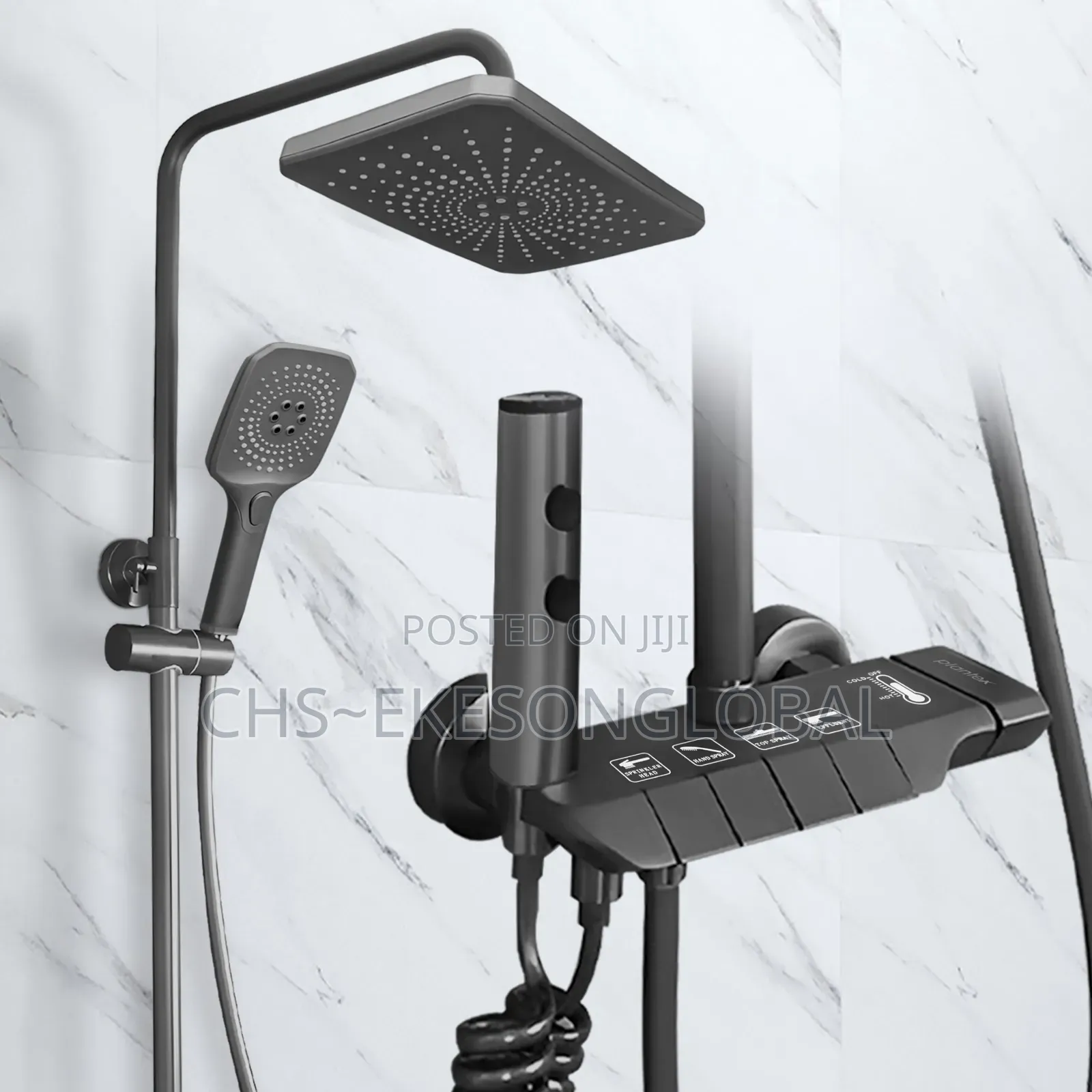 Luxury Piano Original Black Shower