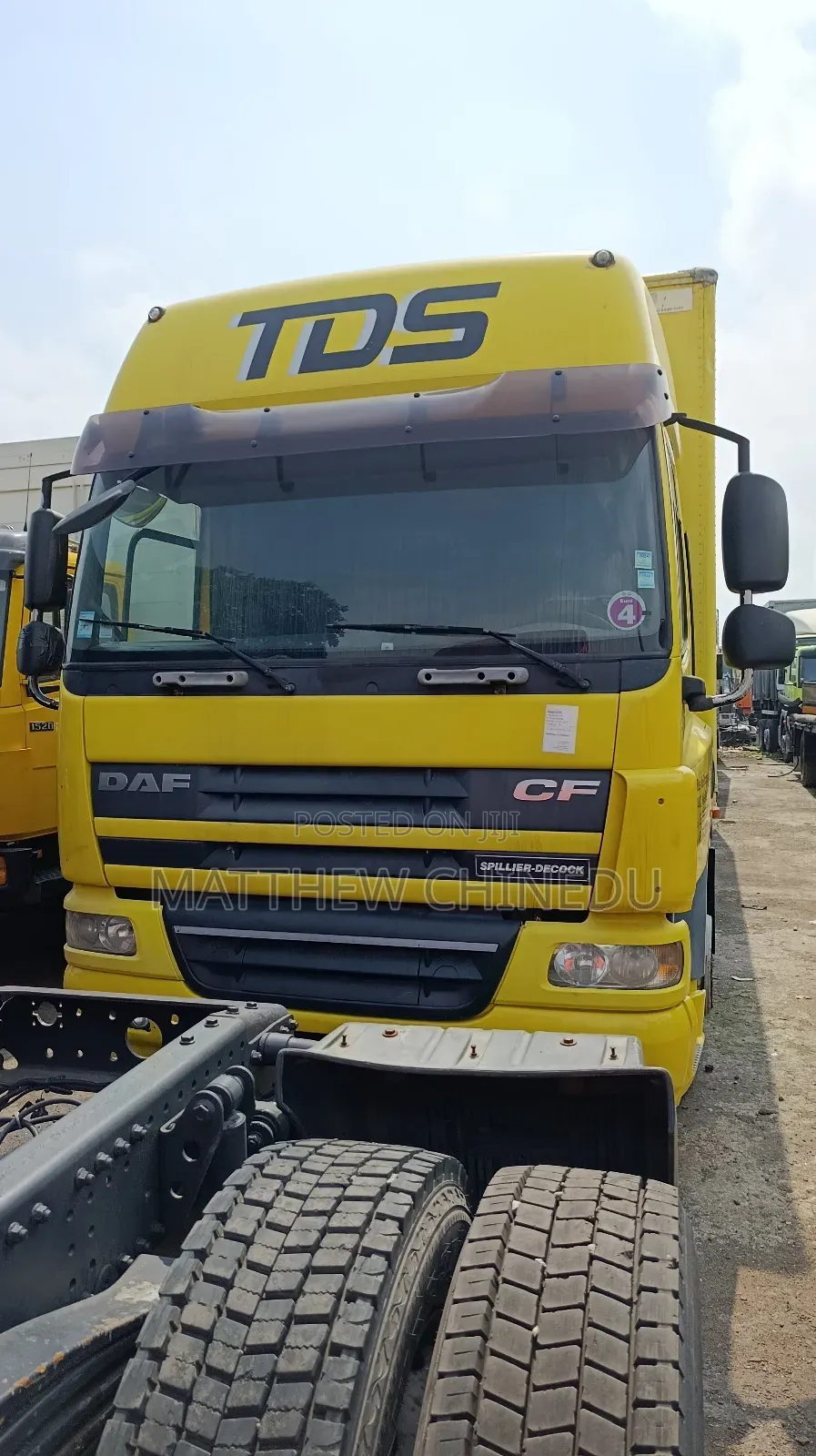 Used Daf 75 Cf Container Body 2001 Yellow