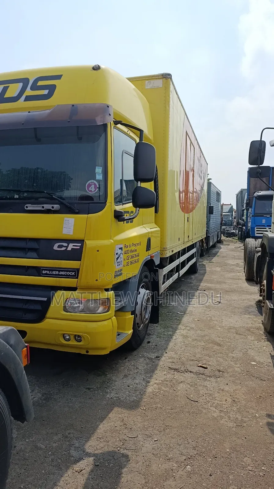 Used Daf 75 Cf Container Body 2001 Yellow