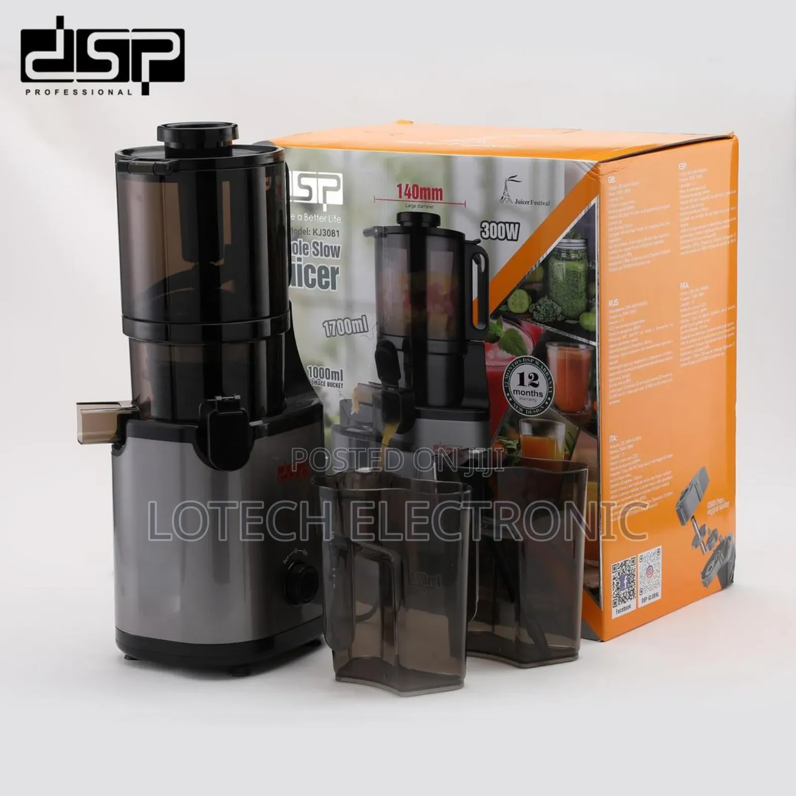 DSP New Whole Slow Juicer Model Kj3081