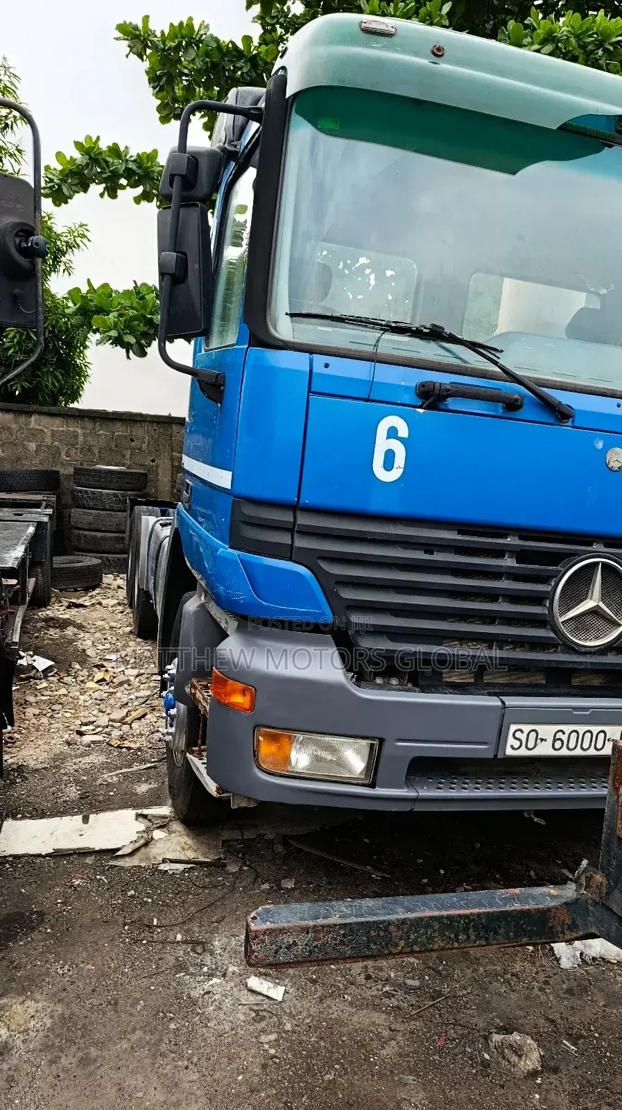 Foreign Used Mercedes Benz Actros 10 Tyres Trailer Head