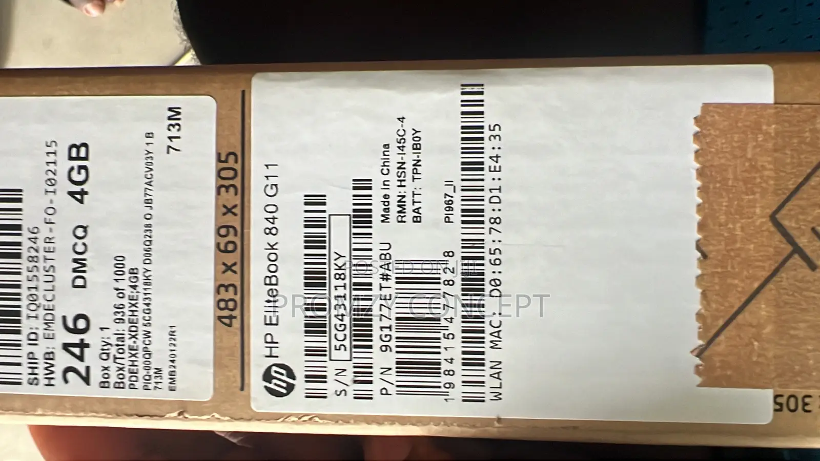 New Laptop HP EliteBook 840 G11 16GB Intel Core Ultra 7 SSD 512GB