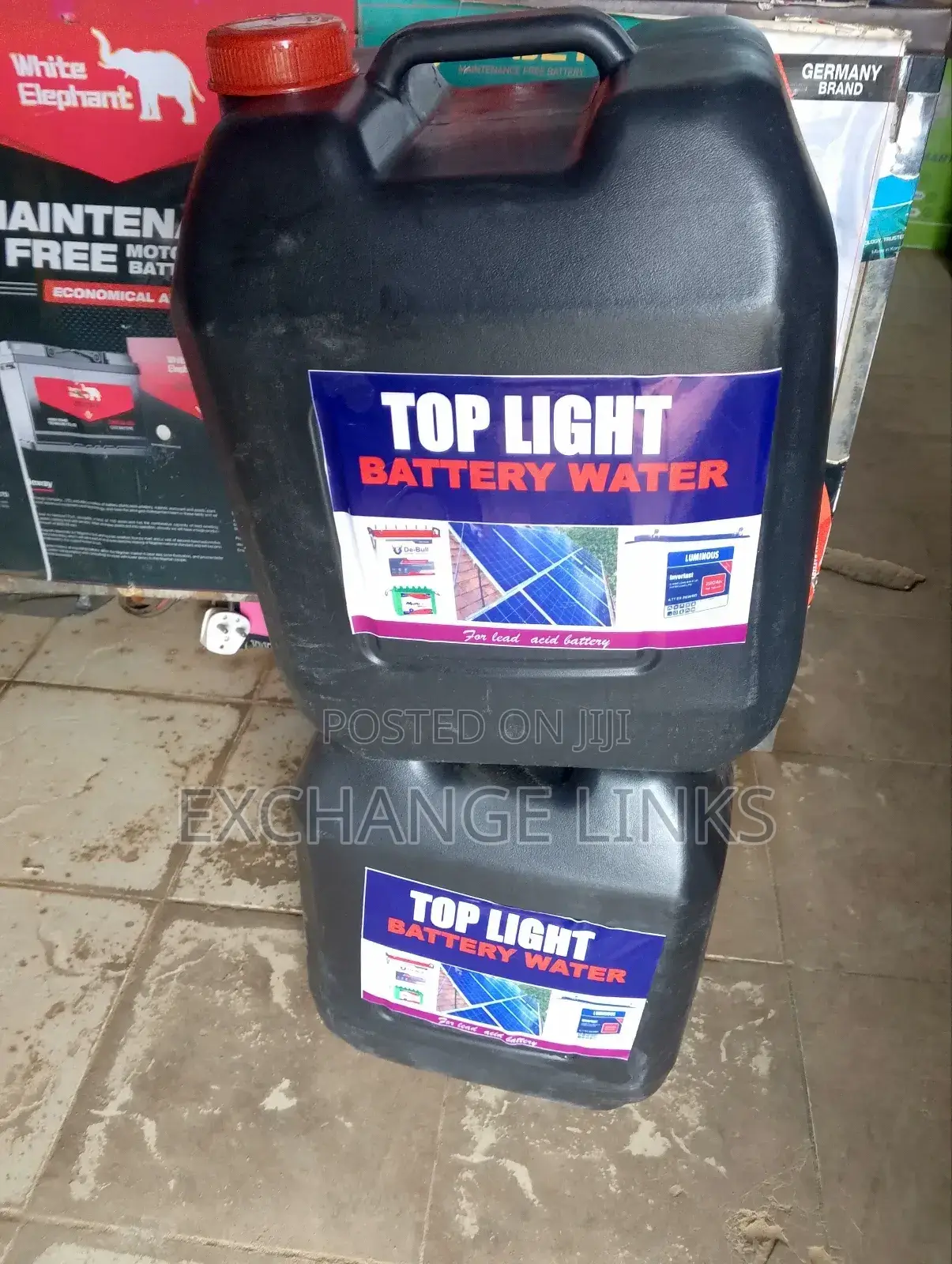 Distilled Battery Water for Lead Acid Battery 20litres