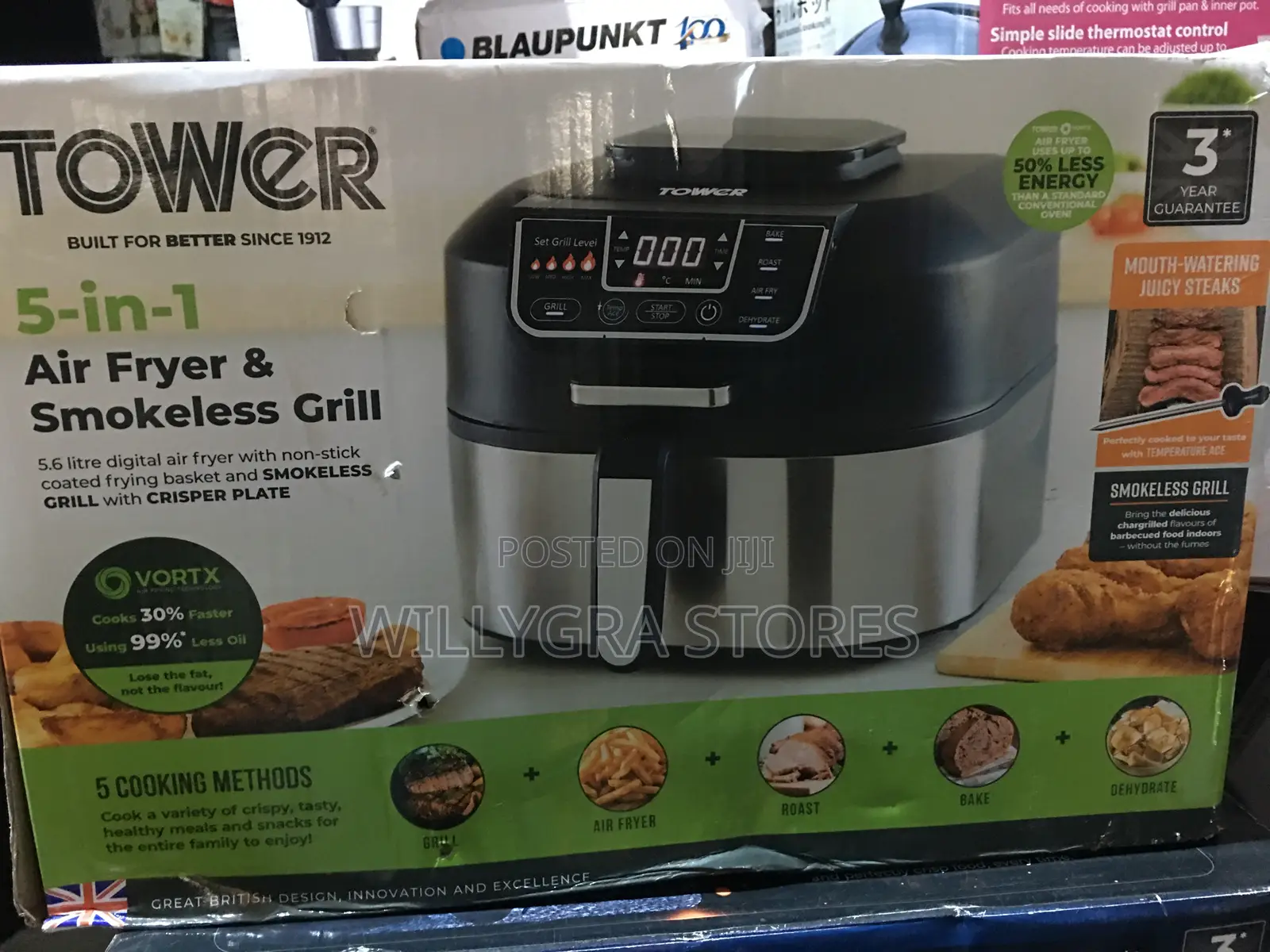 Tower Vortx 5 In 1 Air Fryer And Smokeless Grill