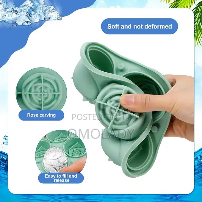 Rose Ice Block Mold