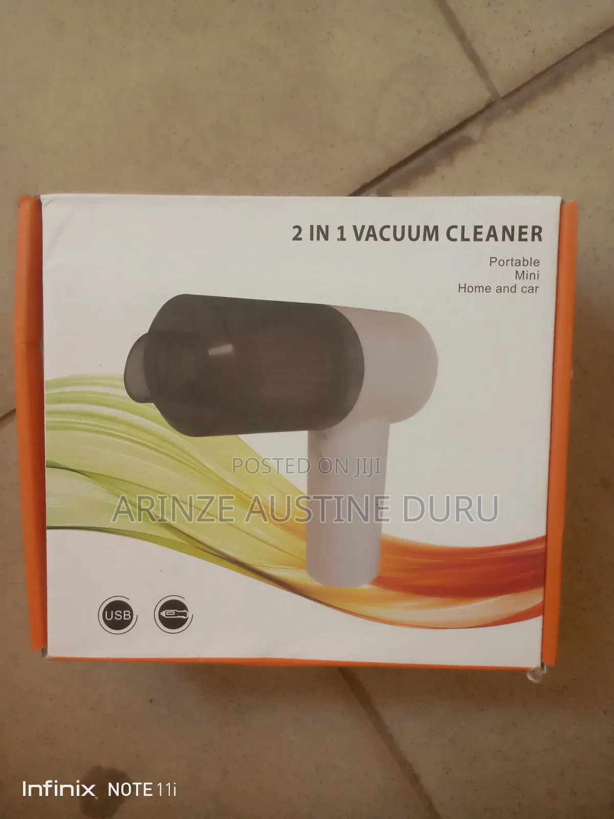 2-in-1 Car Vacuum Cleaner