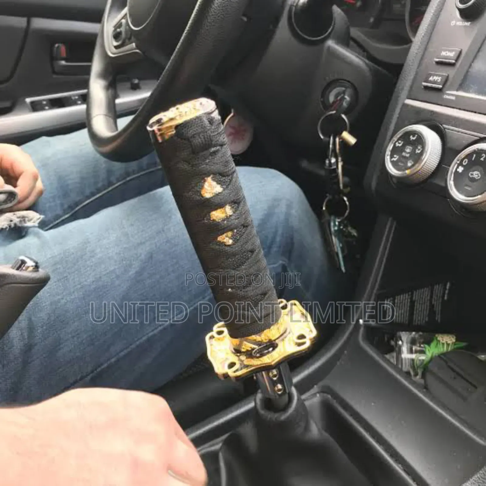 Samurai Sword Gear Shift Knob Gold