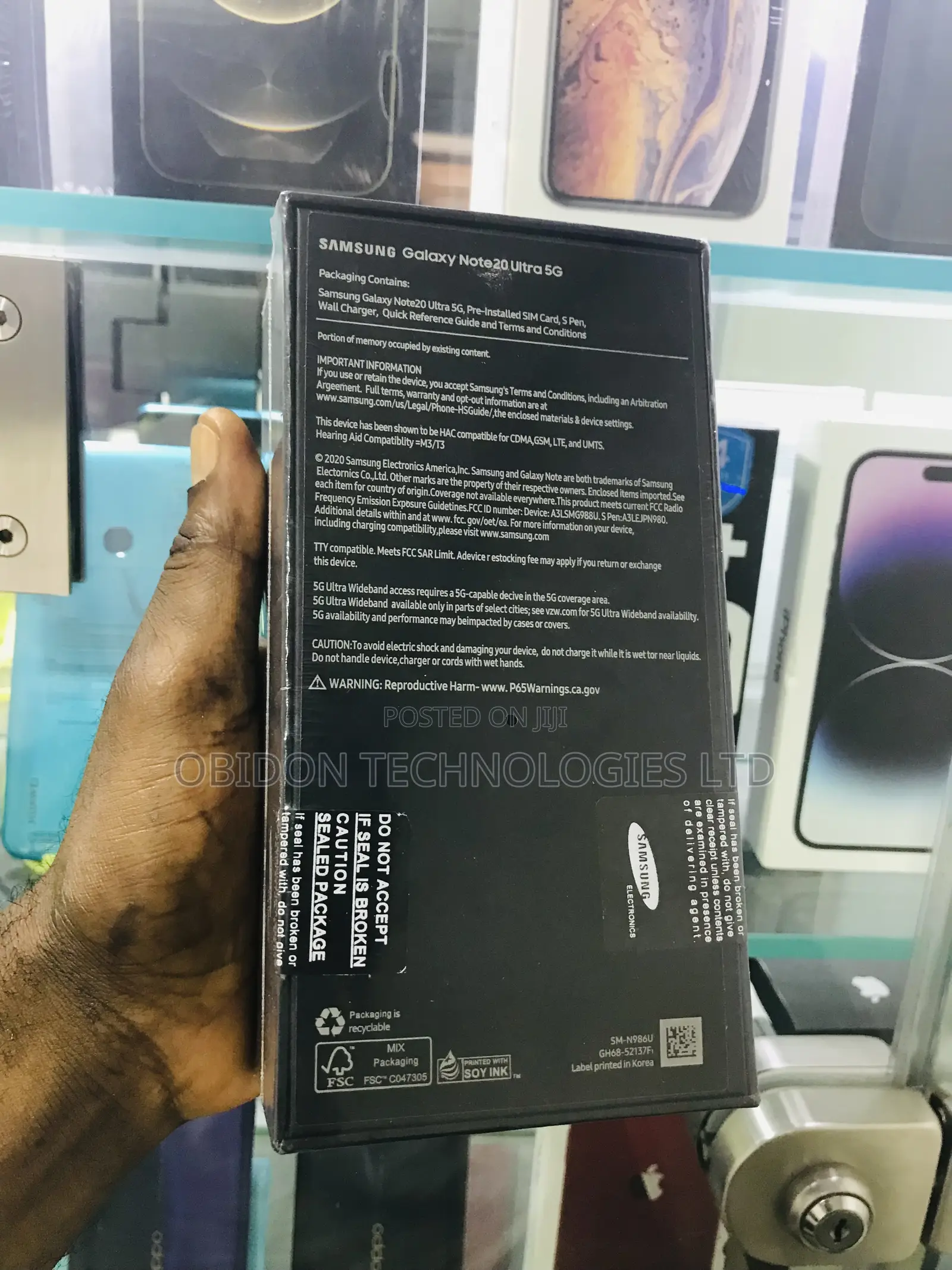 New Samsung Galaxy Note 20 Ultra 5G 256 GB Black