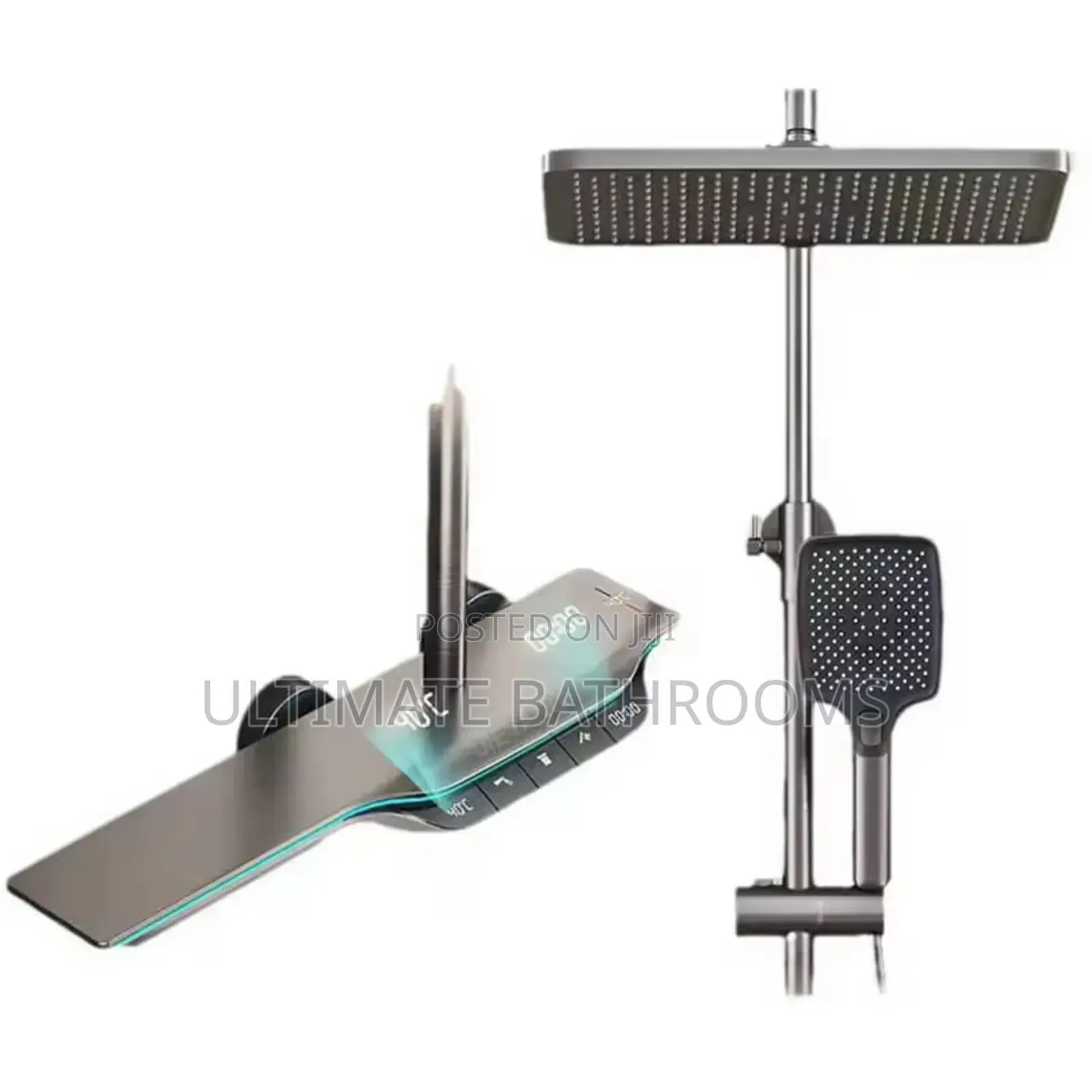 Quality Gun Grey Standing Shower Mixer