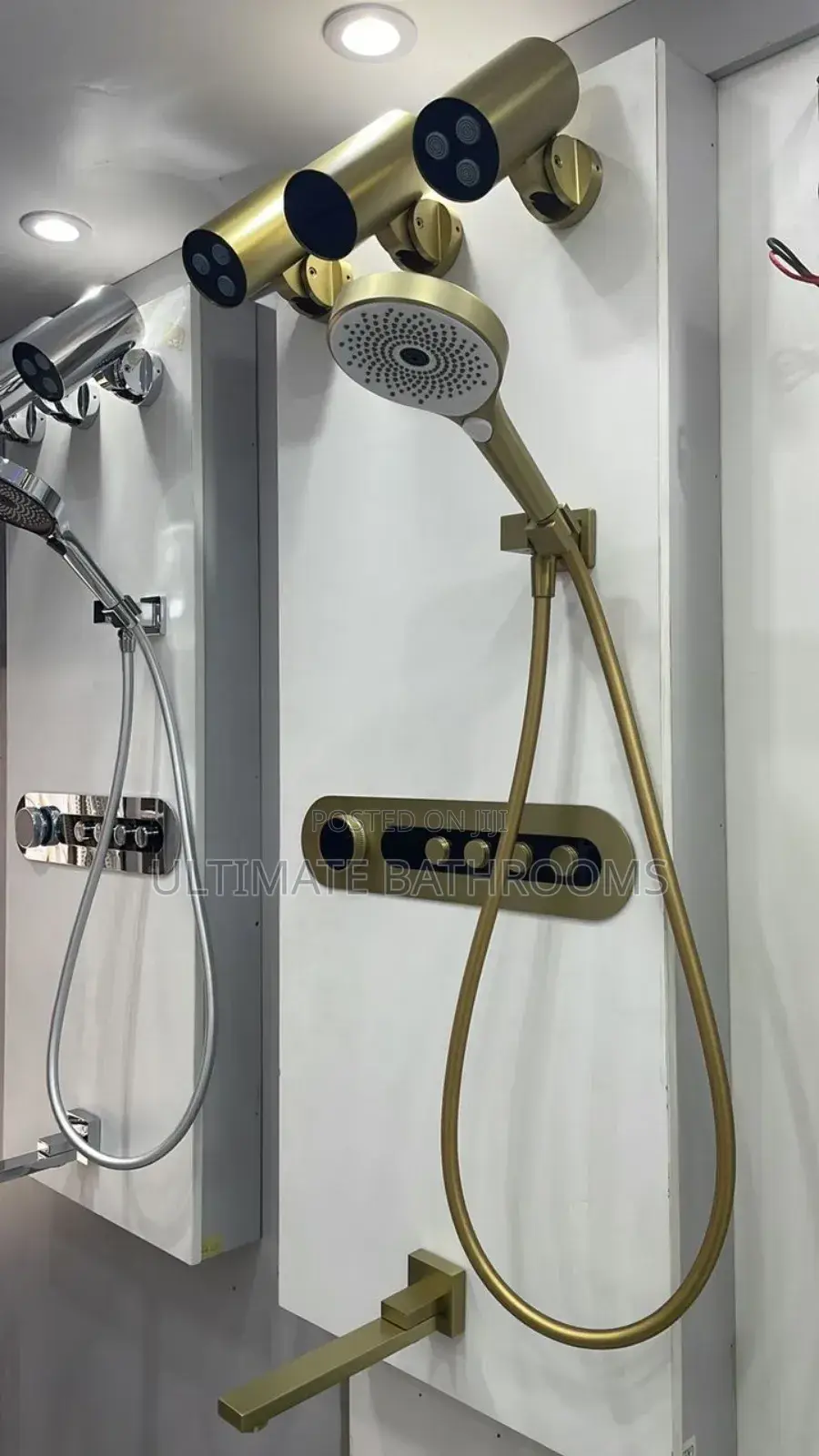 Brush Gold Conceal Bathroom Shower