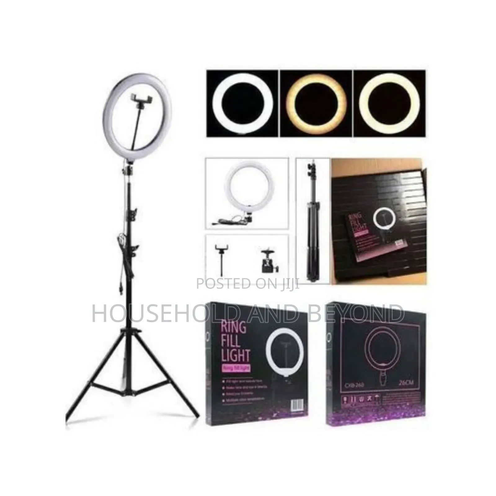 10 Inches Ring Light With Tripod Stand