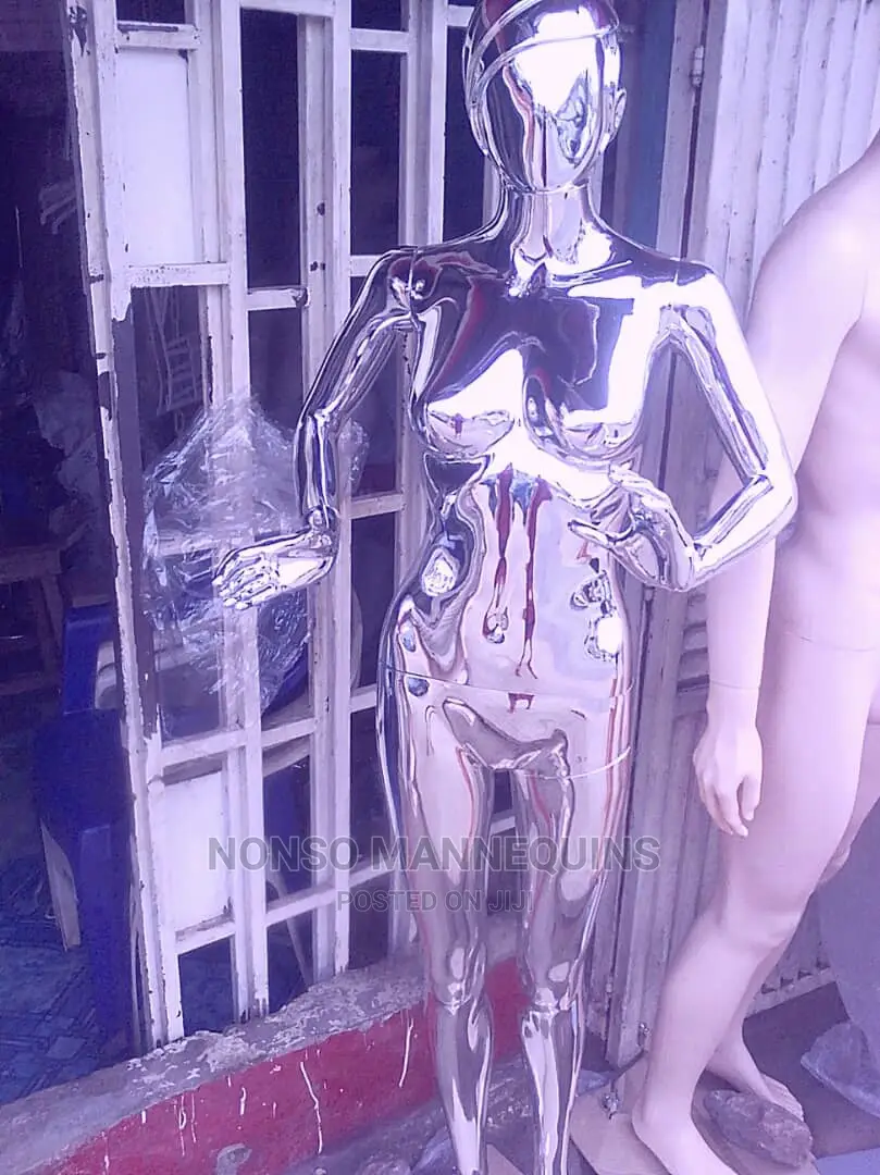 Silver Faceless Mannequin