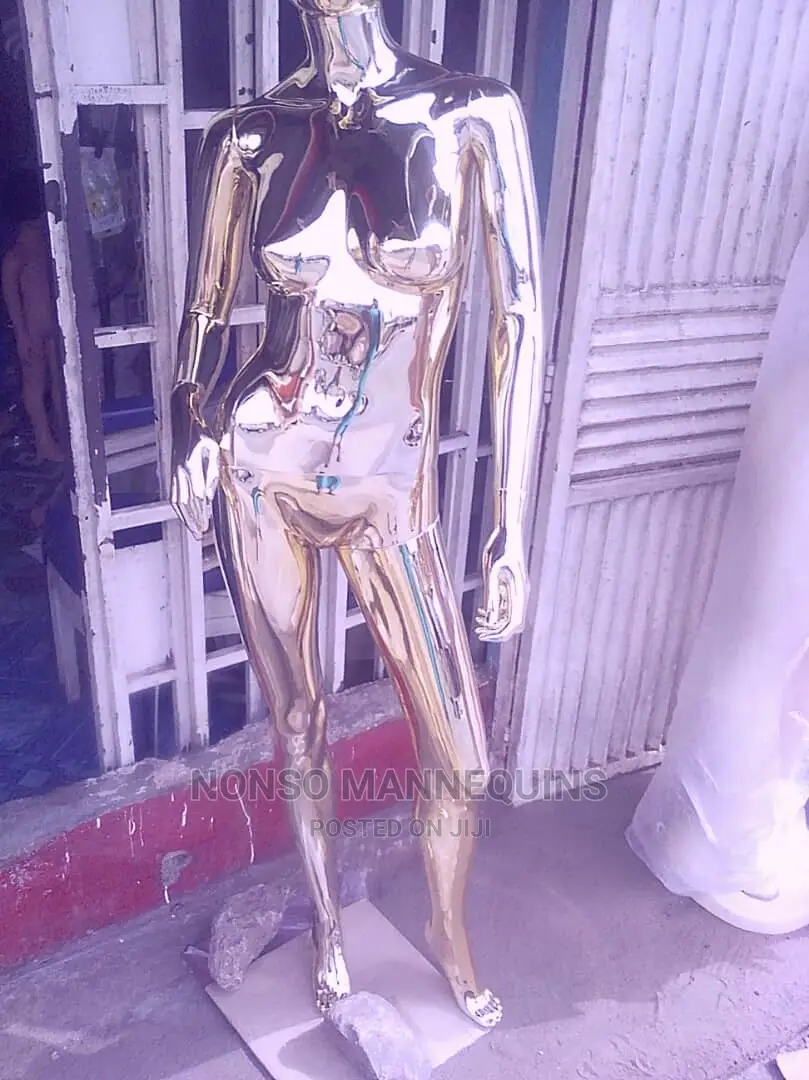 Female Gold Faceless Mannequin