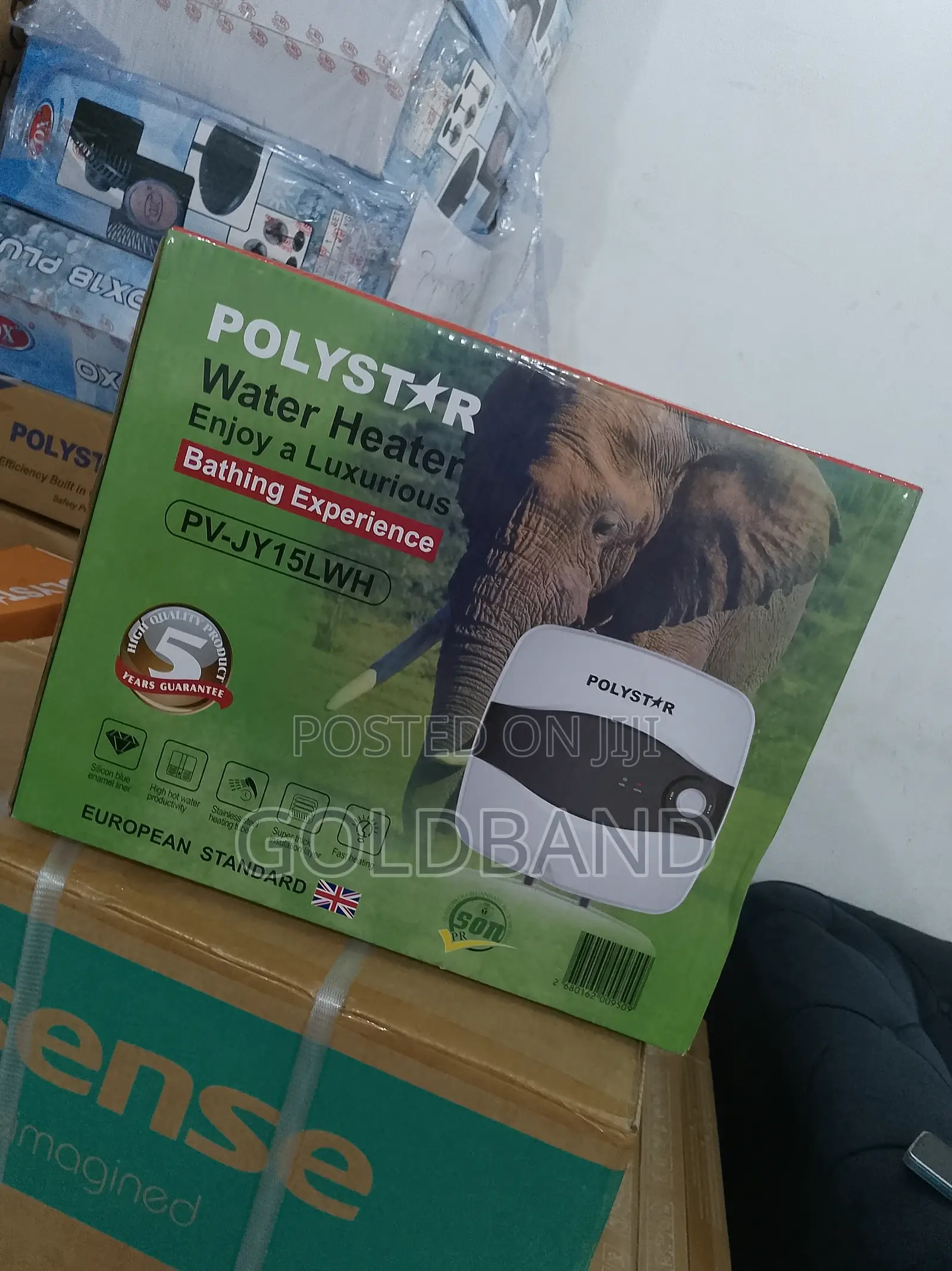Polystar 15ltrs Vertical Electric Water Heater Energy-Saving