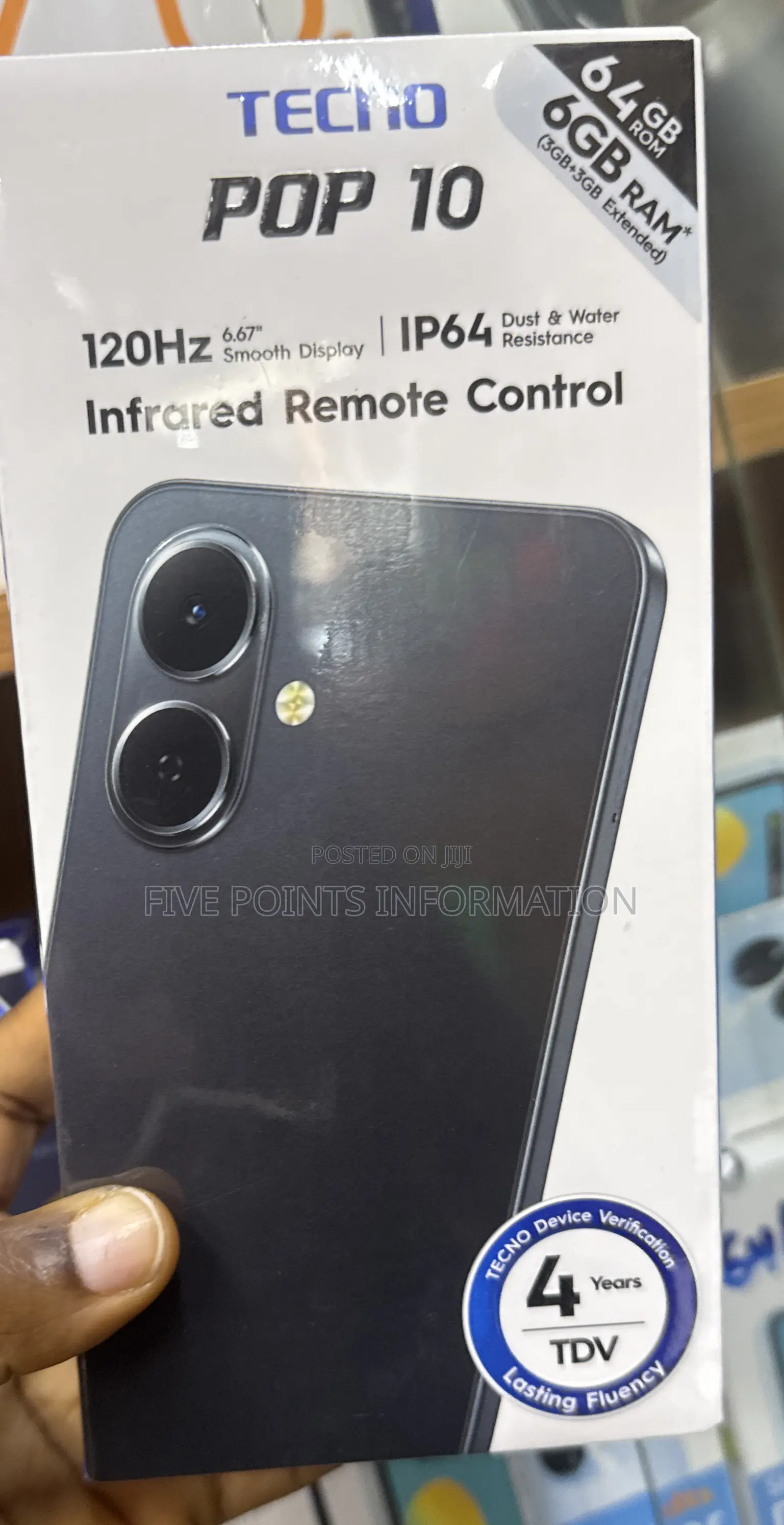New Tecno Pop 10 64 GB Black