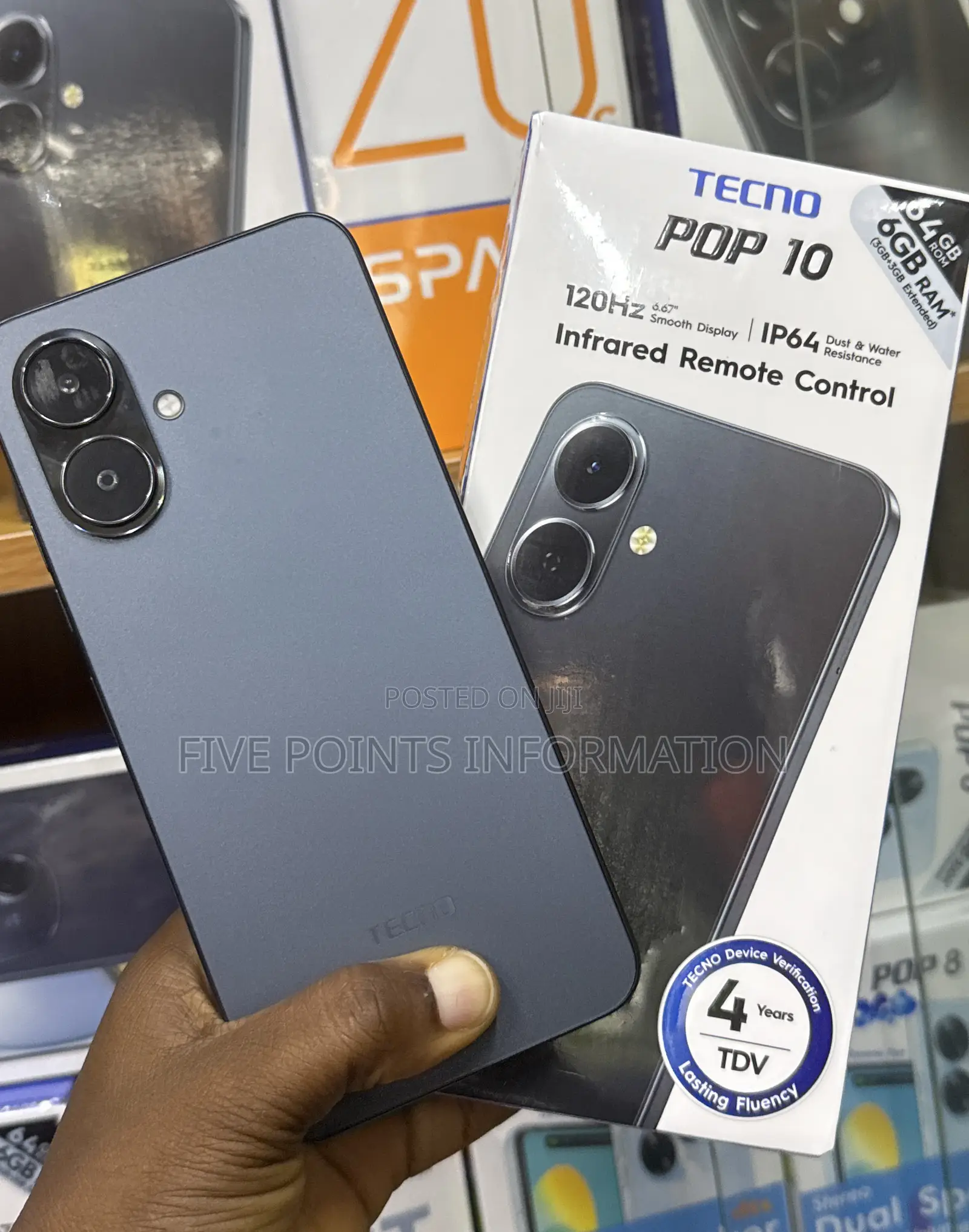 New Tecno Pop 10 64 GB Black