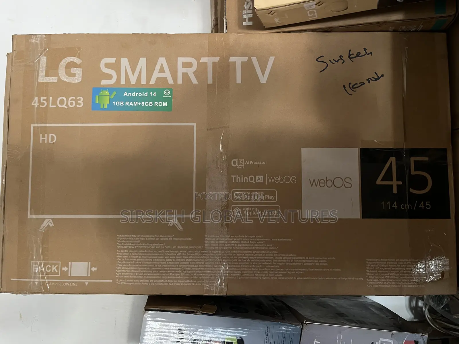 45” Original Lg Frameless Smart Tv