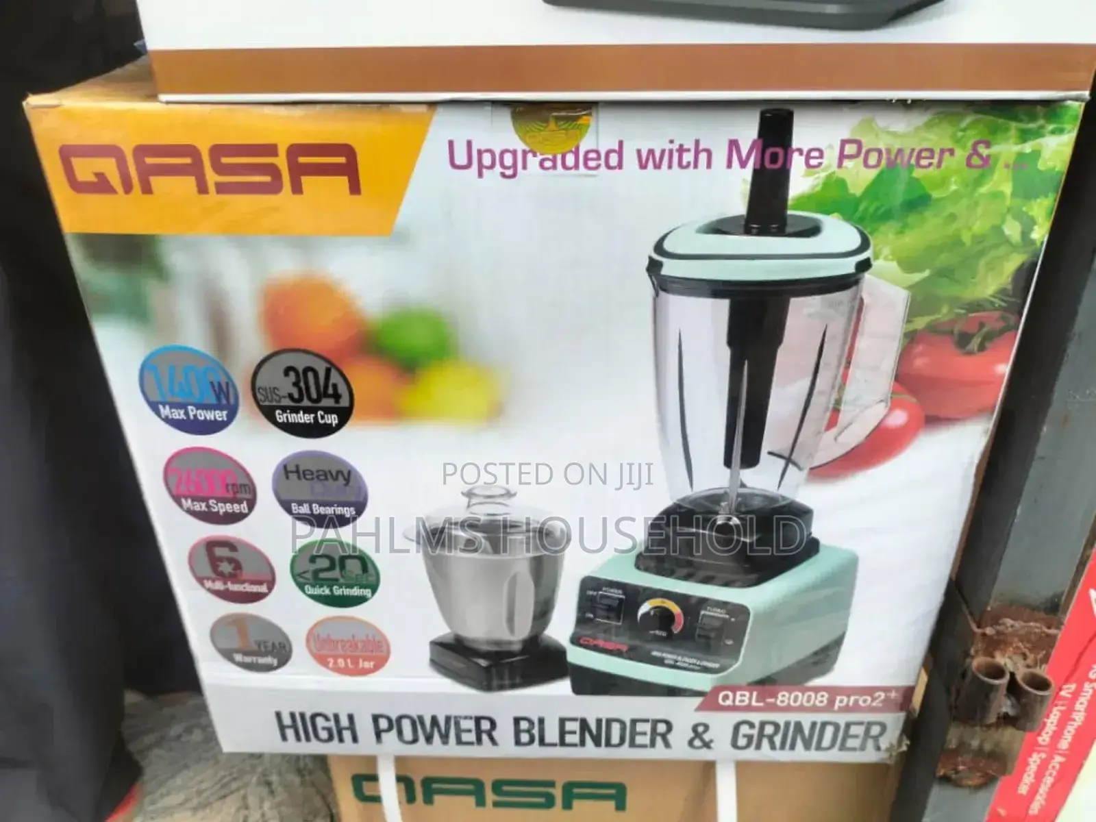Qasa 2in1 Professional Commercial Blender