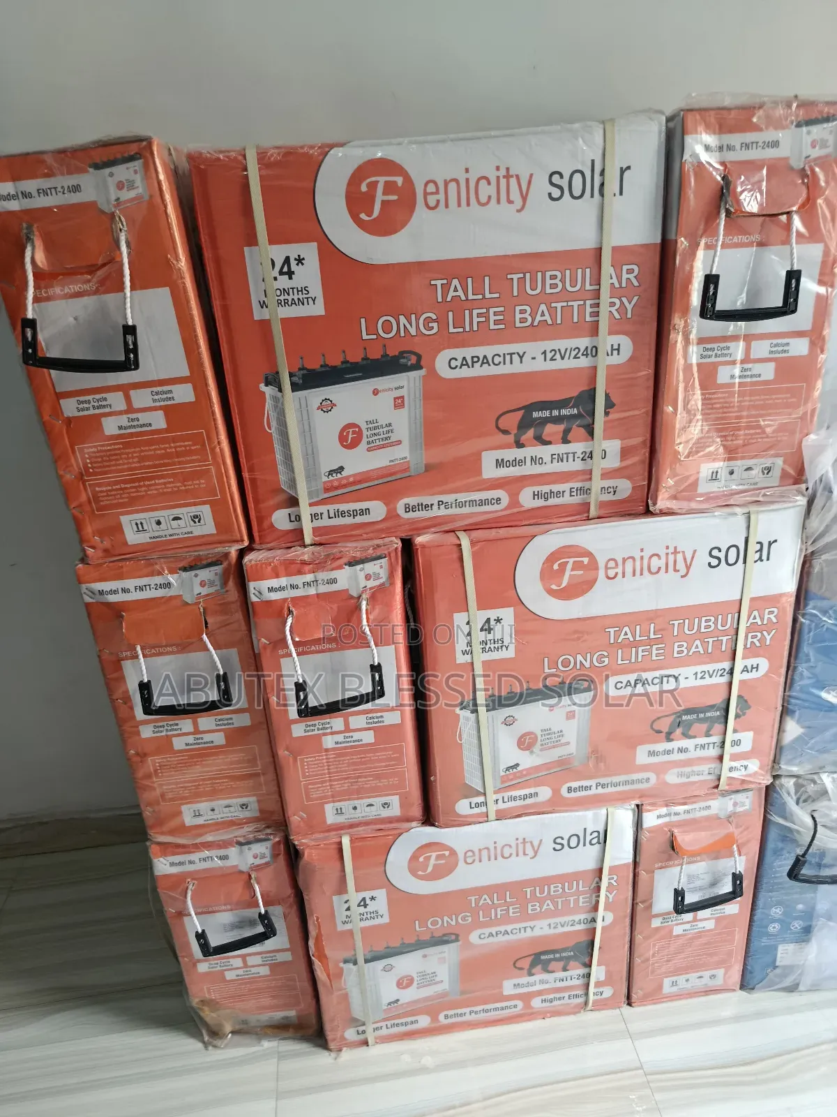 220ah Tubular Battery 12v Felicity Battery