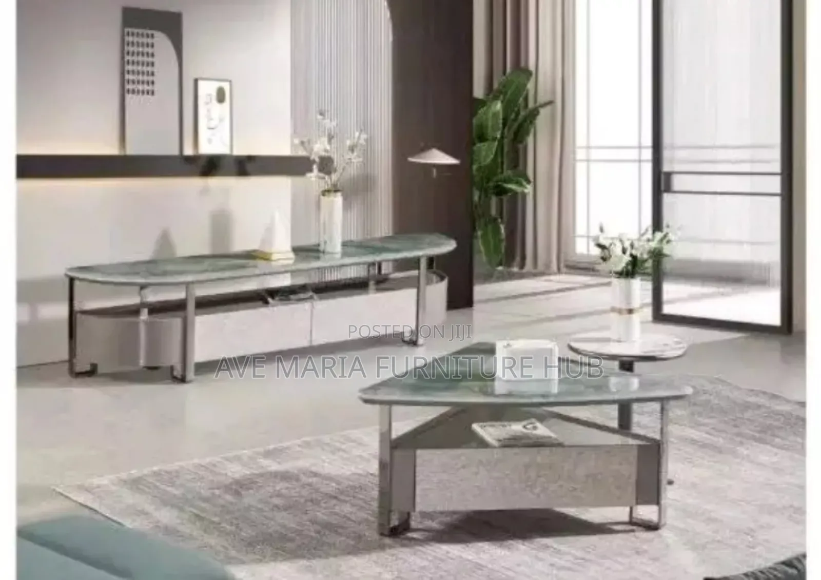 Classic Marble Top Center Table Tv Stand.