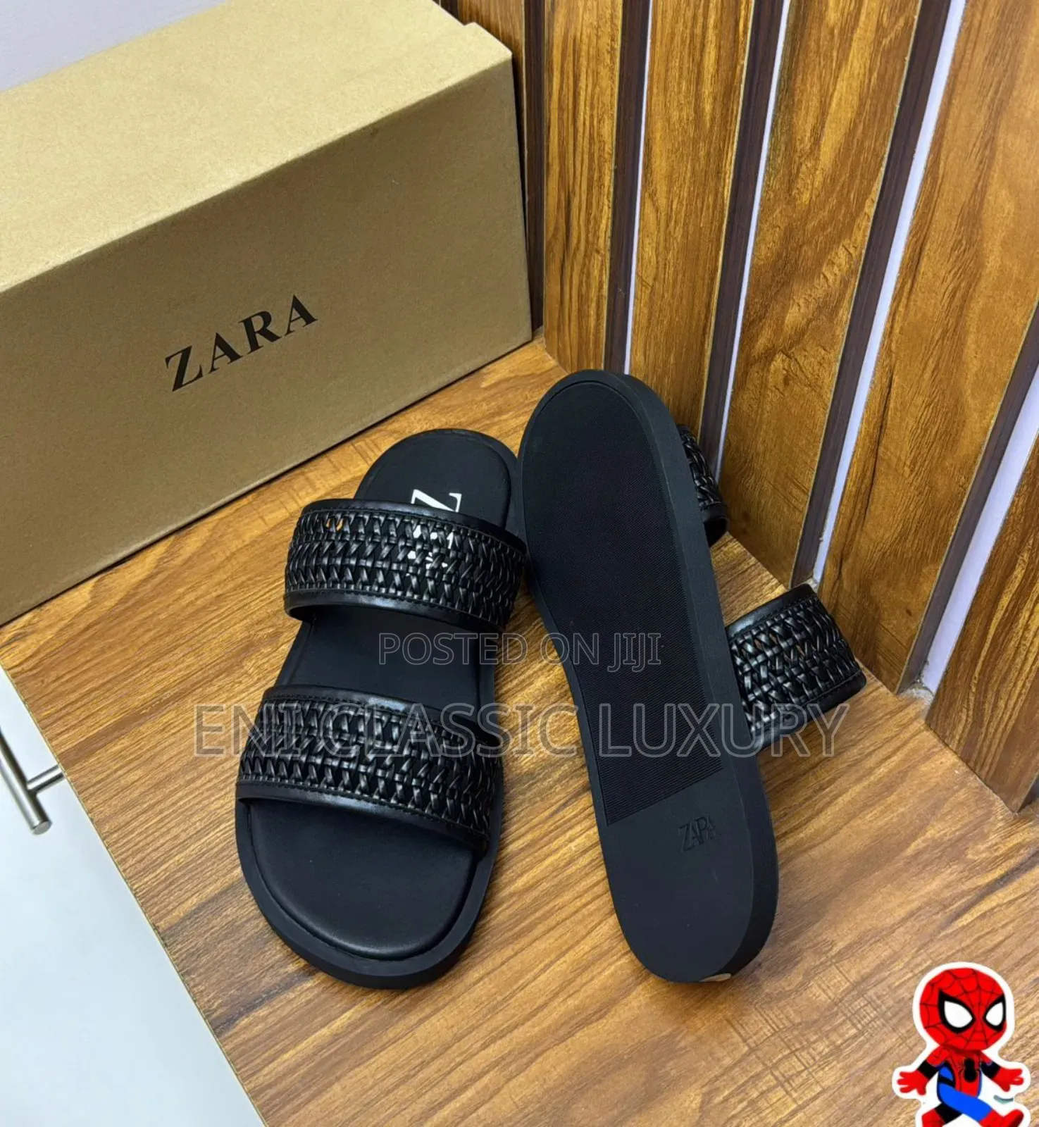 Super High Quality Luxury Men's Slippers Zara Well Branded