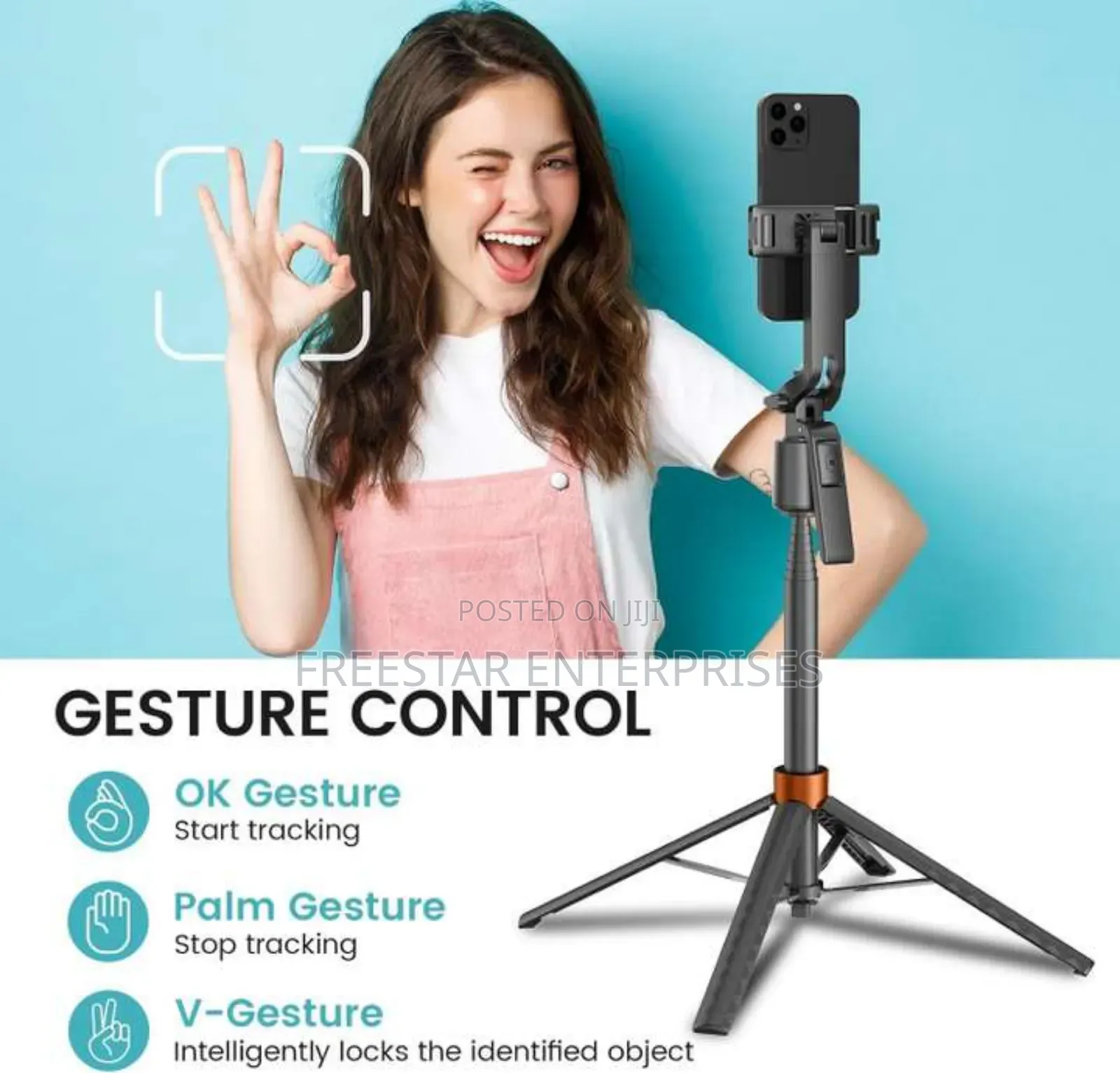 Q13 Phone Camera Tripod Stand Gimbal Selfie Stick Ai Tracker