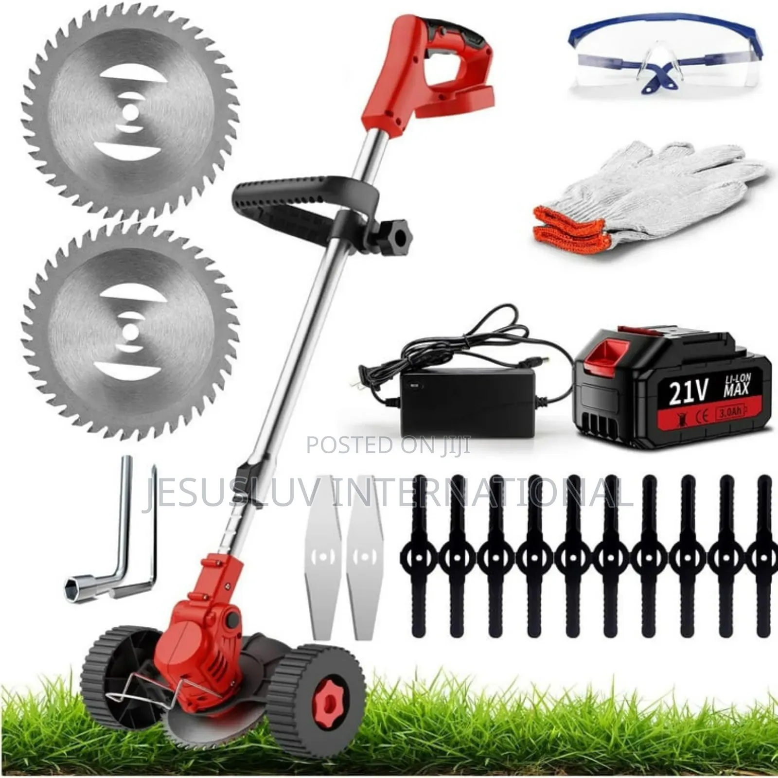 Grass Trimmer/Edger Lawn /Brush Cutter With 2 Batteries 48v