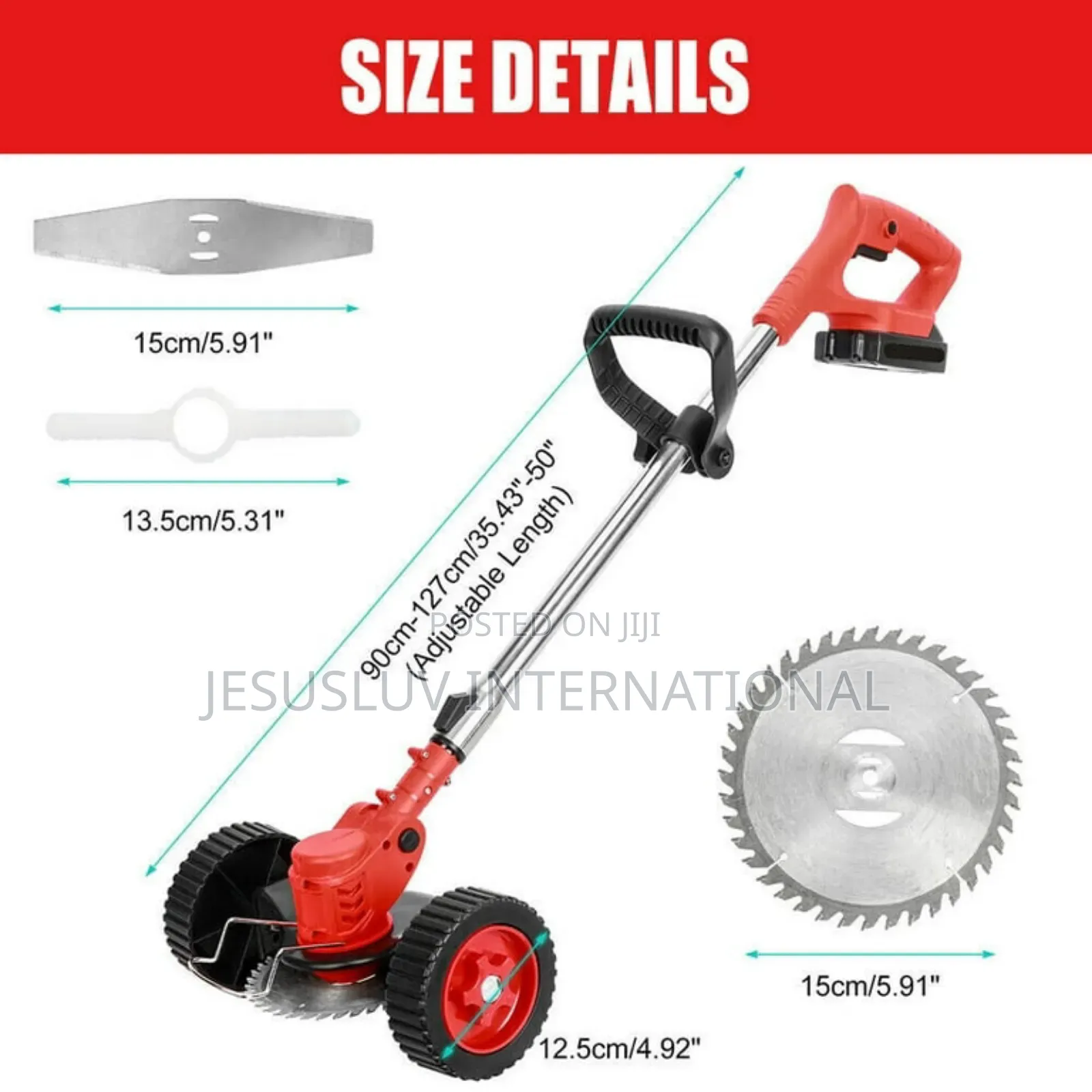 Grass Trimmer/Edger Lawn /Brush Cutter With 2 Batteries 48v