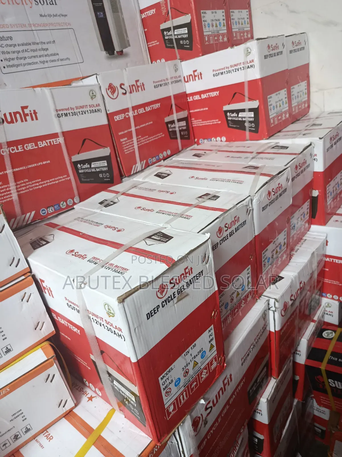 130ah 12v Sunfit Deep Cycle Gel