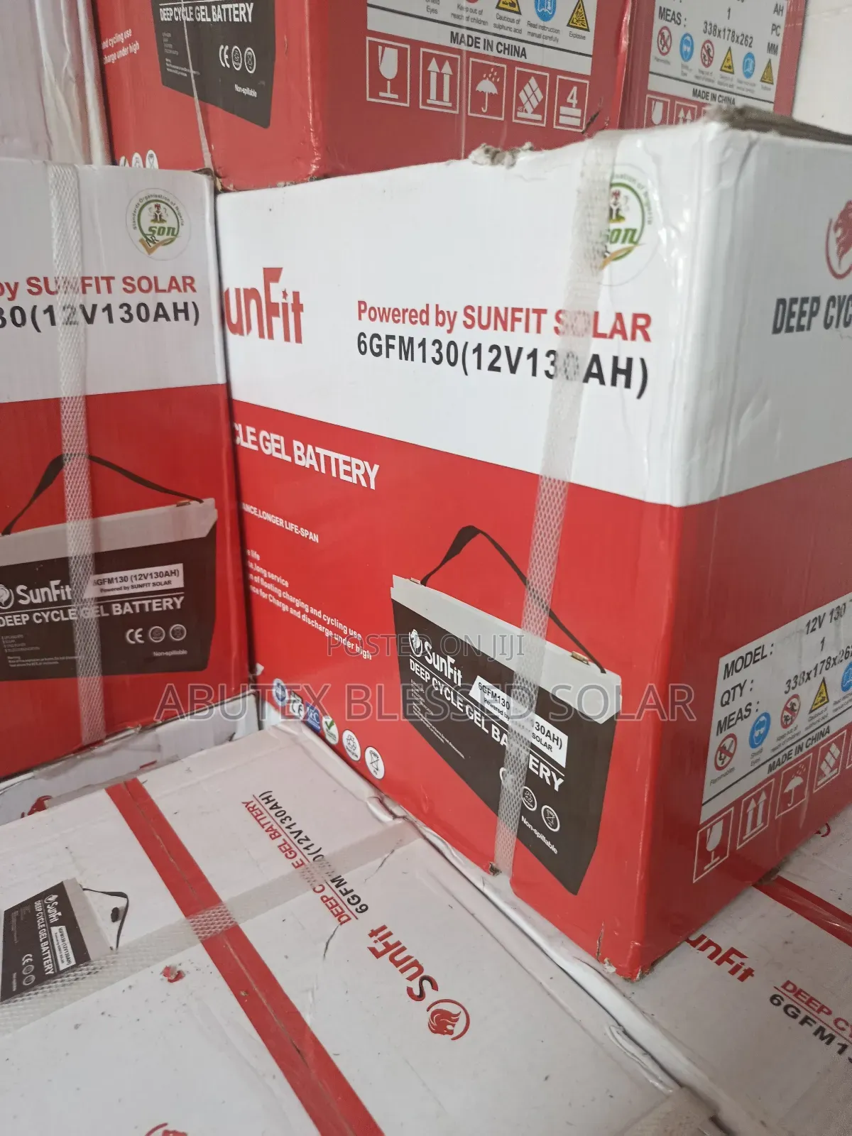 130ah 12v Sunfit Deep Cycle Gel