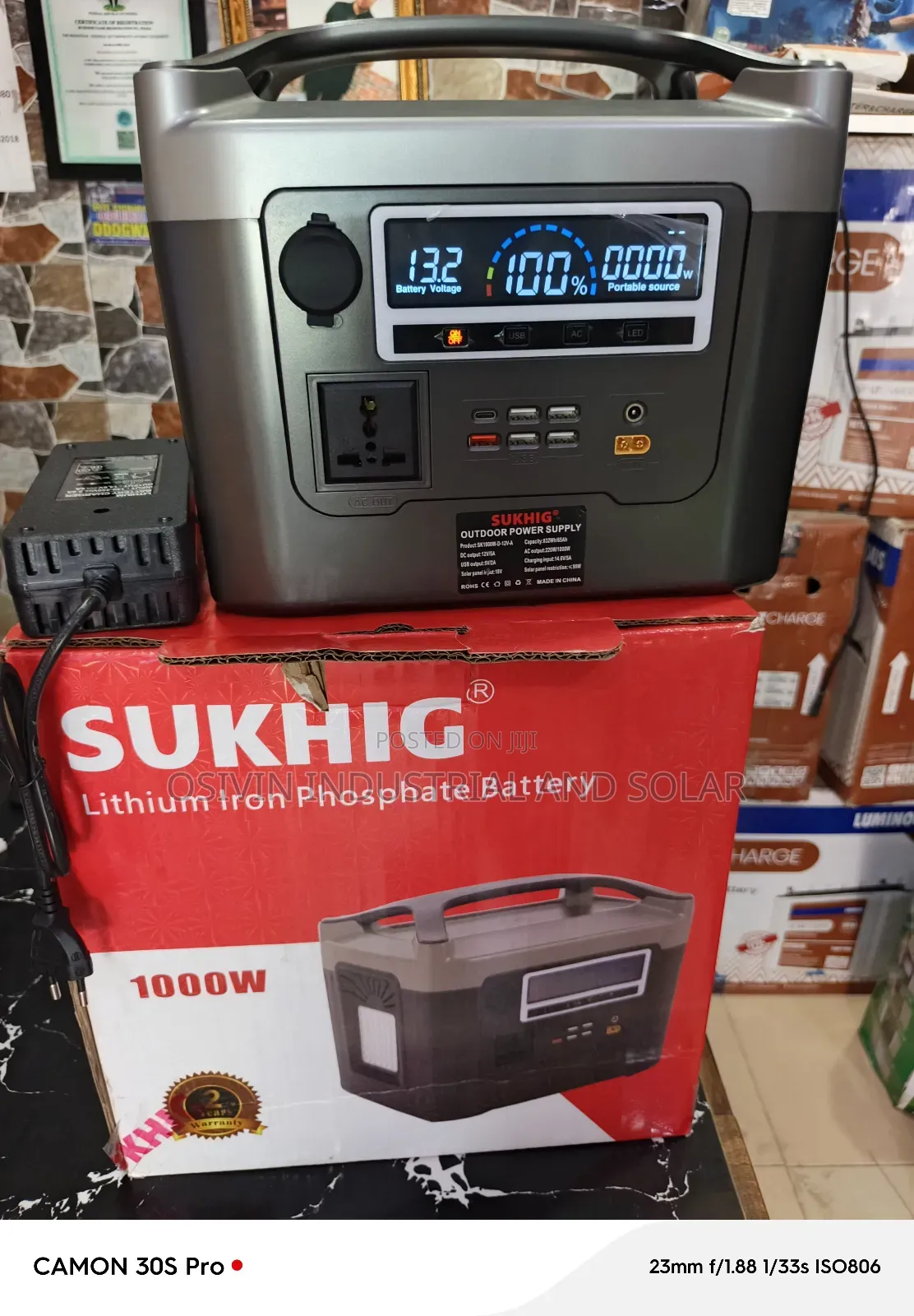 1000w All in One Solar Generator 100w Solar Panel