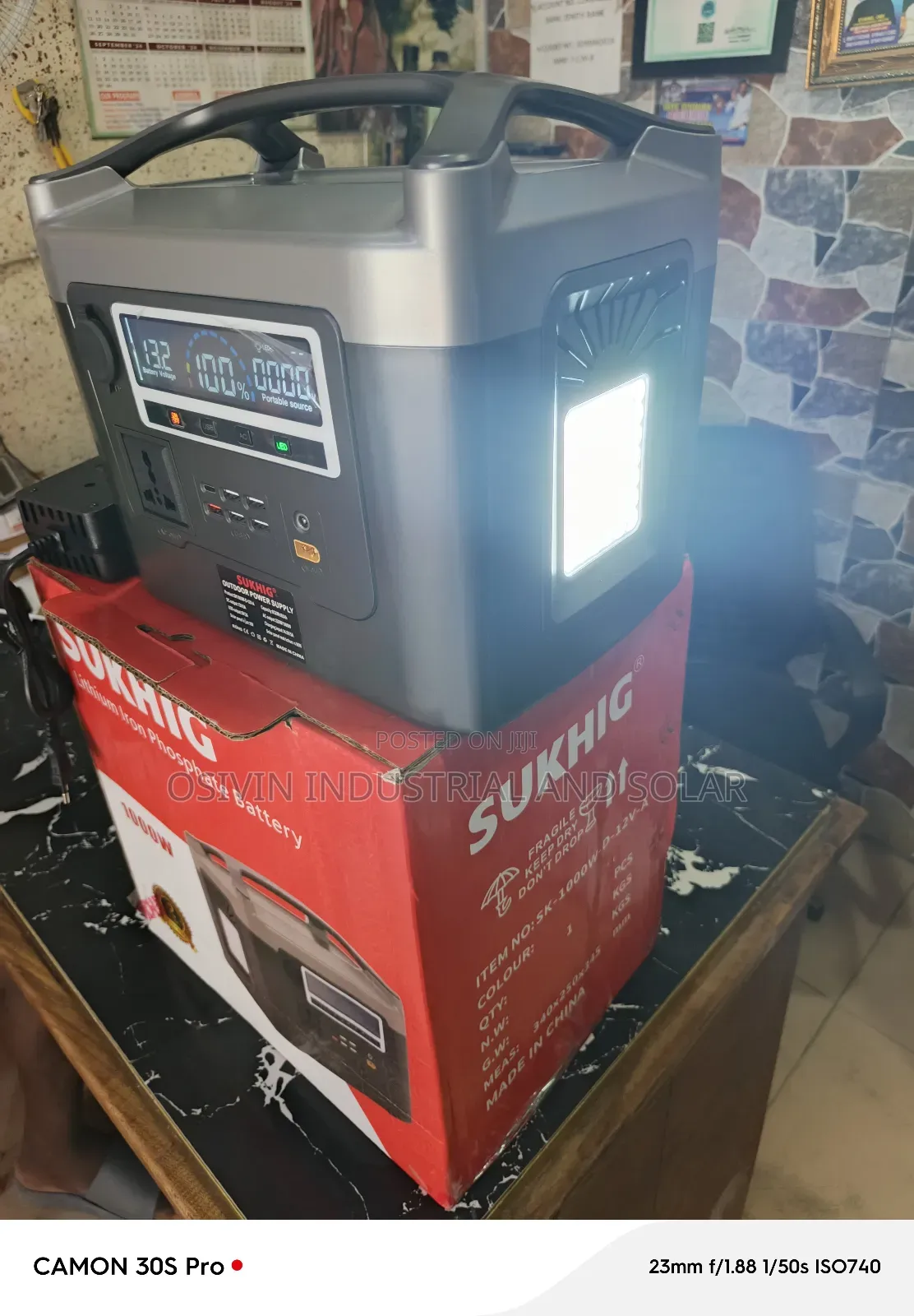1000w All in One Solar Generator 100w Solar Panel