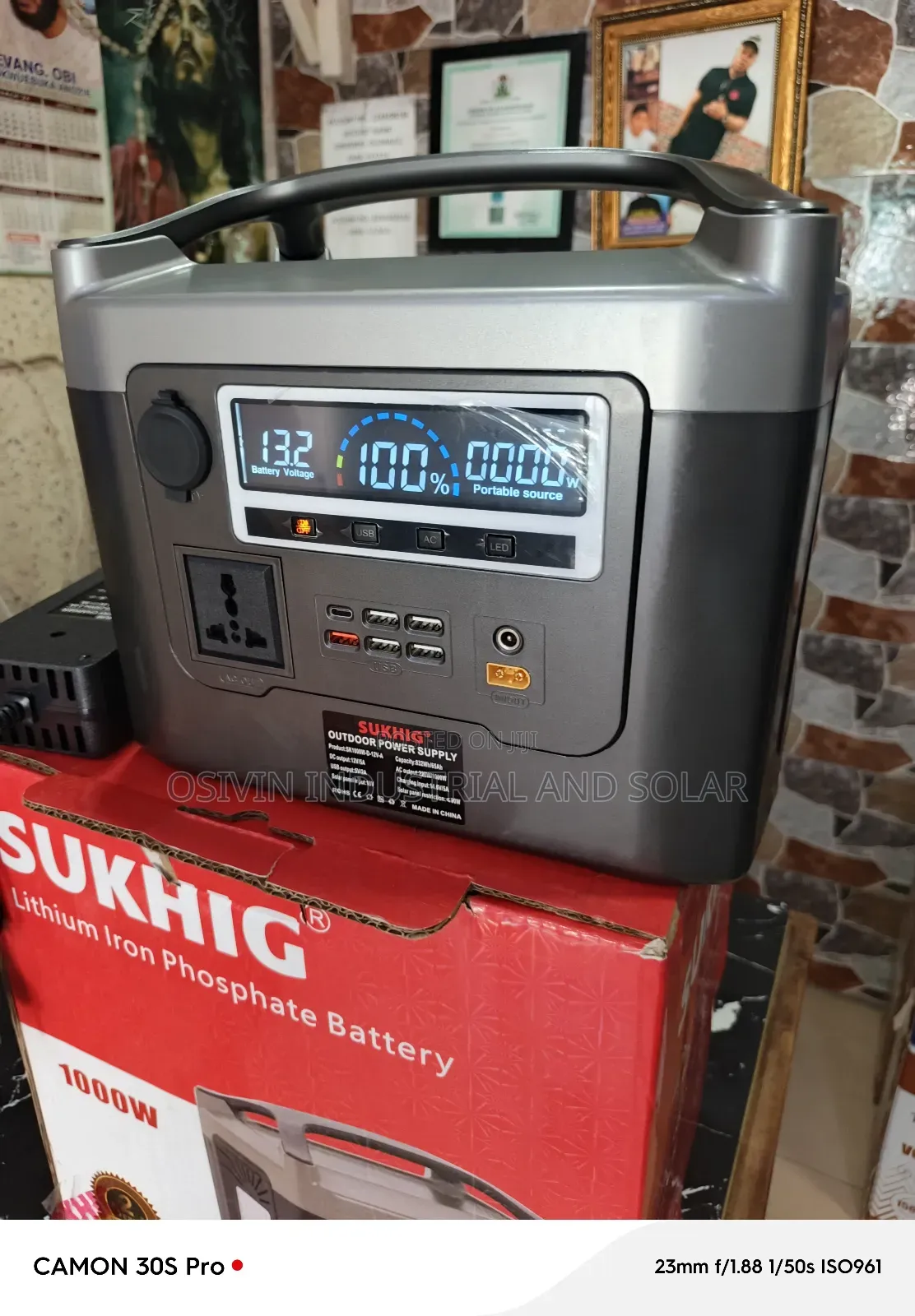 1000w All in One Solar Generator 100w Solar Panel