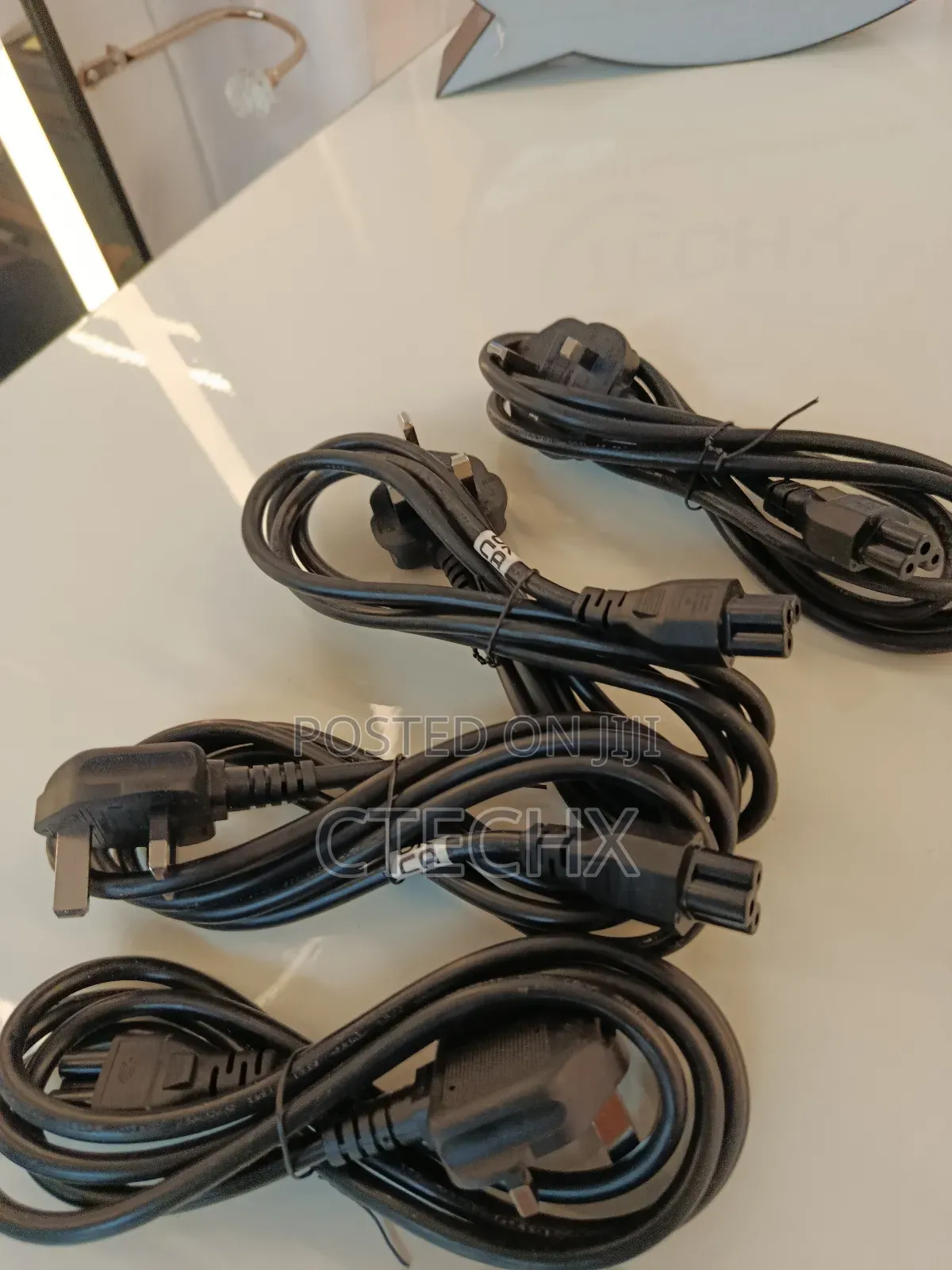Long Power Cable for Laptop Pc - 3 Pins. 2 Meter
