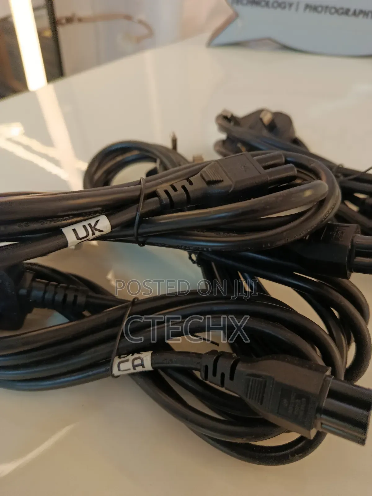 Long Power Cable for Laptop Pc - 3 Pins. 2 Meter