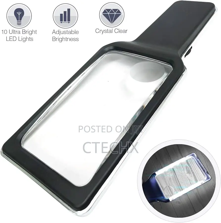 Illuminated Anti-Glare Magnifier