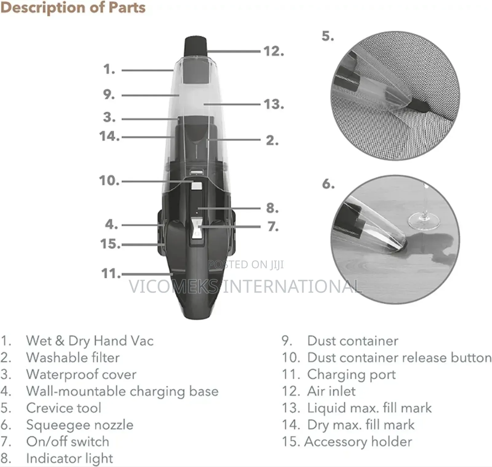Wet Dry Hand Vacuum Cleaner
