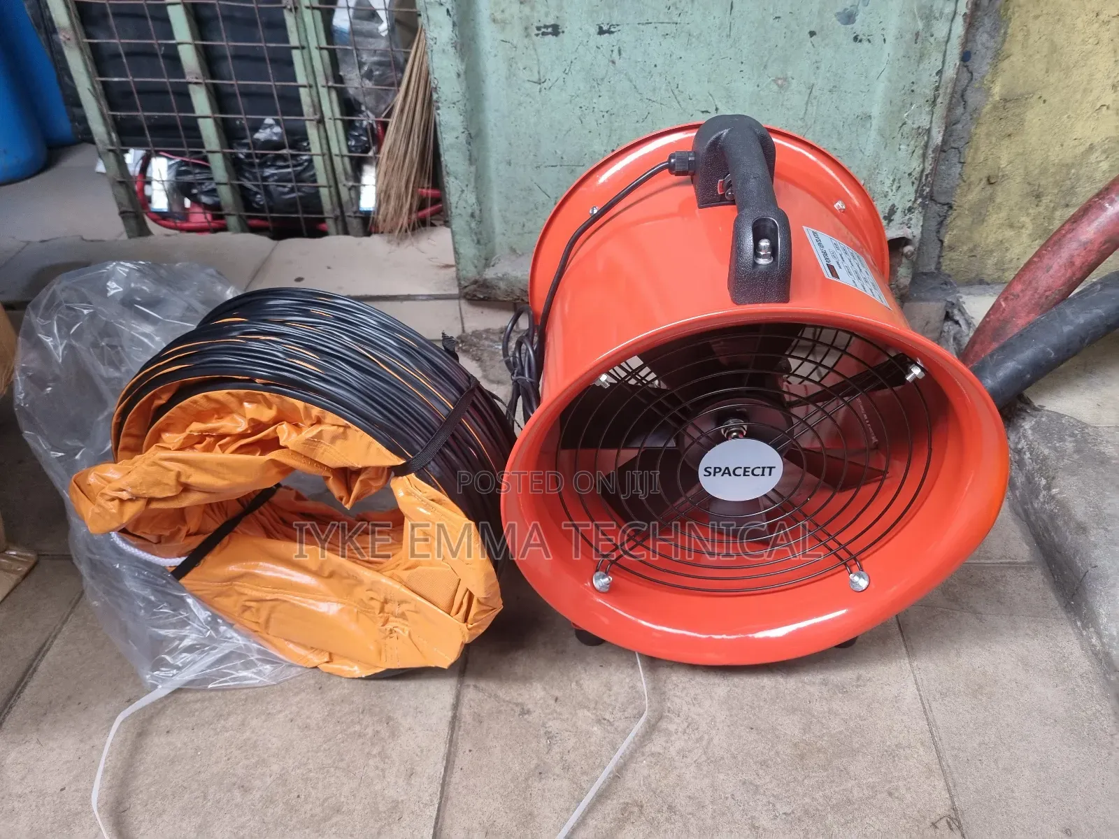 12" 300mm Portable Ventilation Fan With Flexible Duct