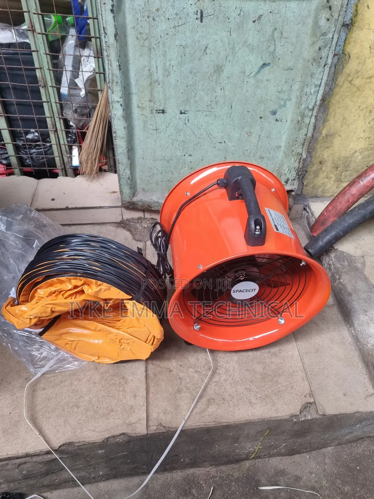 12" 300mm Portable Ventilation Fan With Flexible Duct