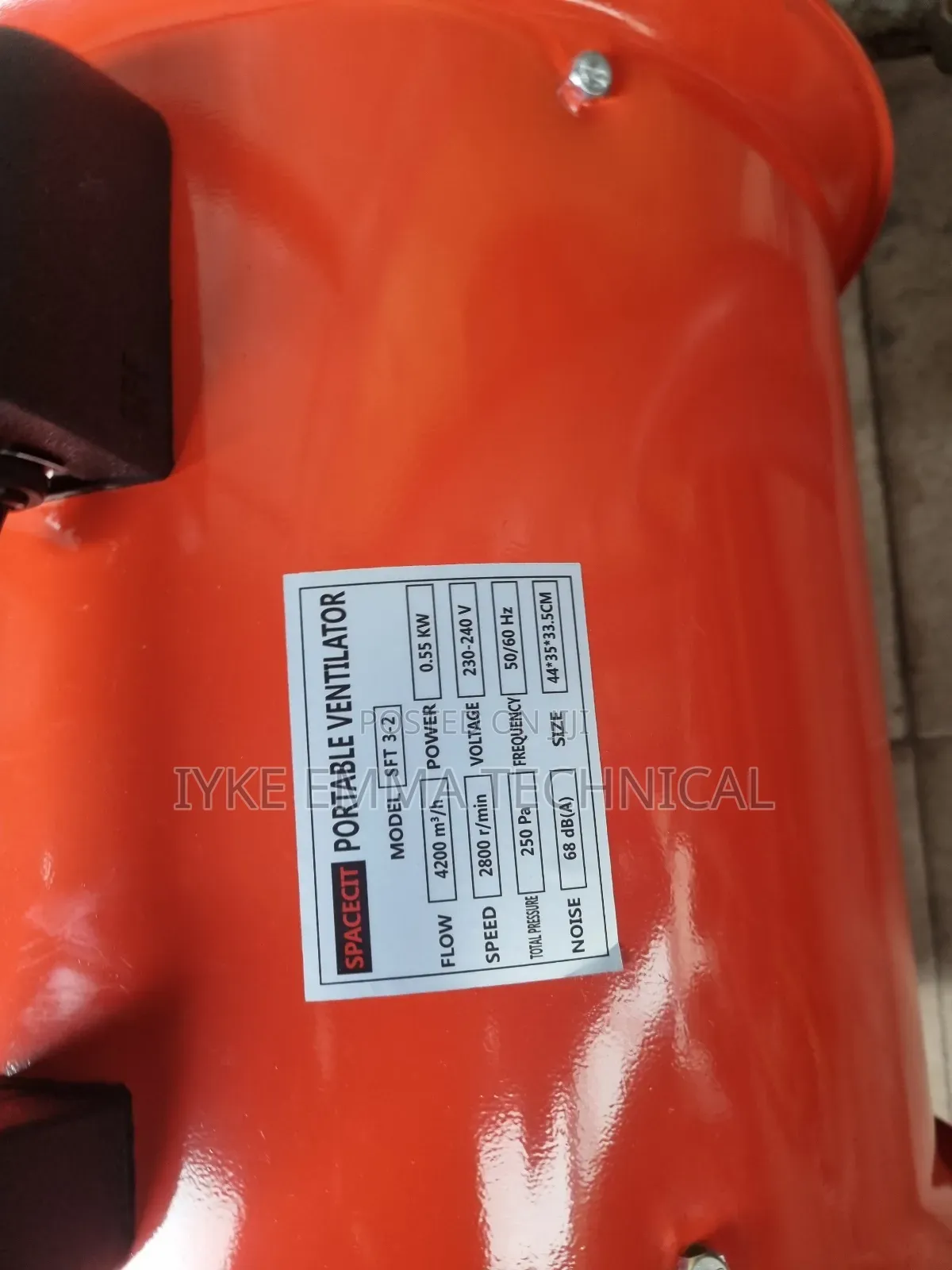 12" 300mm Portable Ventilation Fan With Flexible Duct