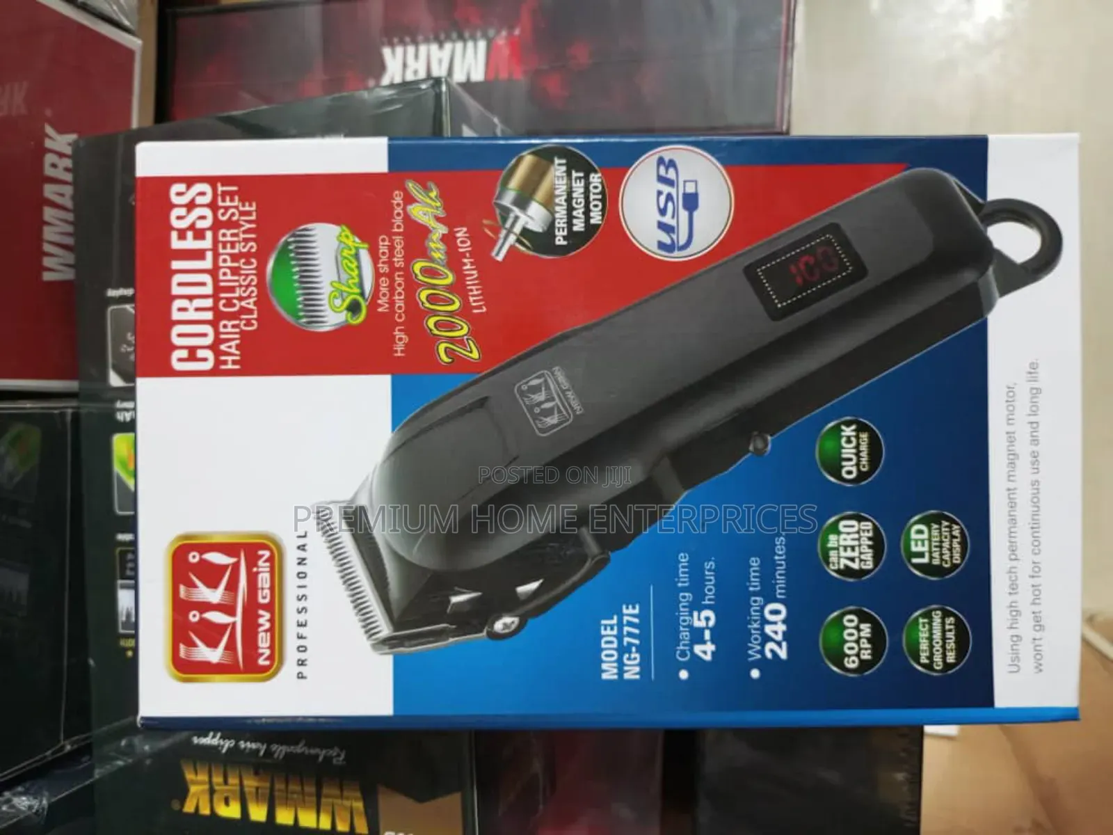 Kiki Rechargeable Clipper With Long Lasting Battery Ng777e