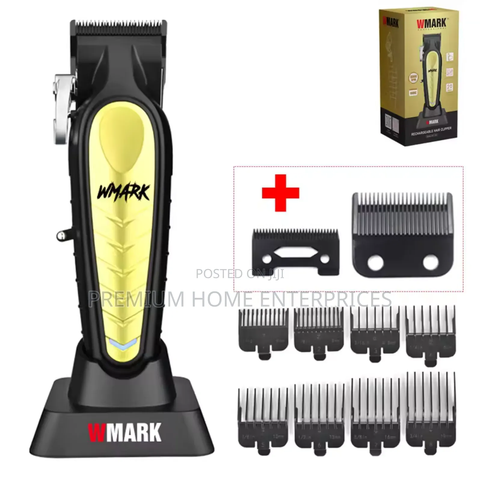 Wmark Ng-138 Men's Hair Clipper 8500 RPM DLC Blade With Base