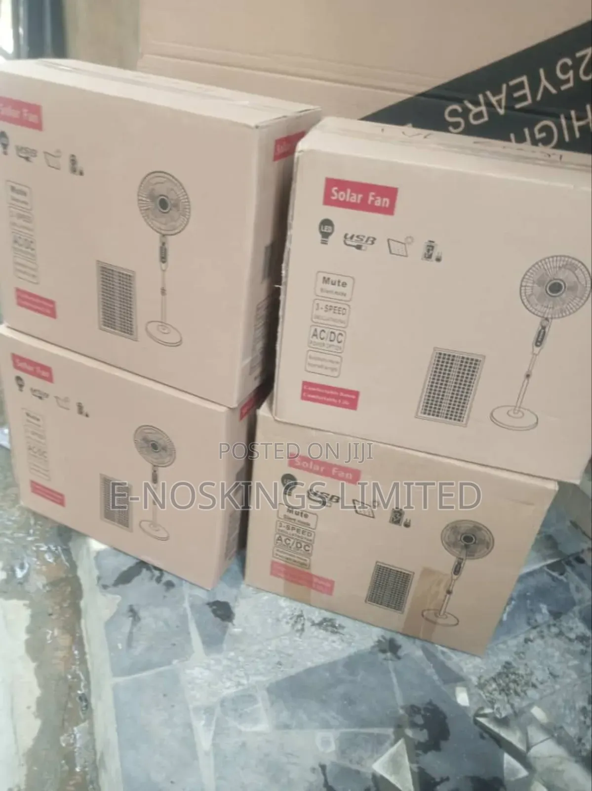 16 Inch Rechargeable Solar Fan