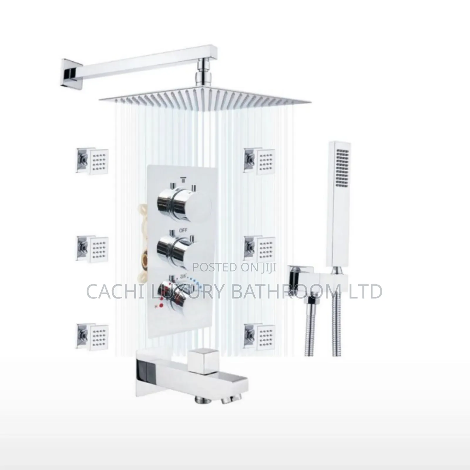 Chrome Jet Shower Mixer Set