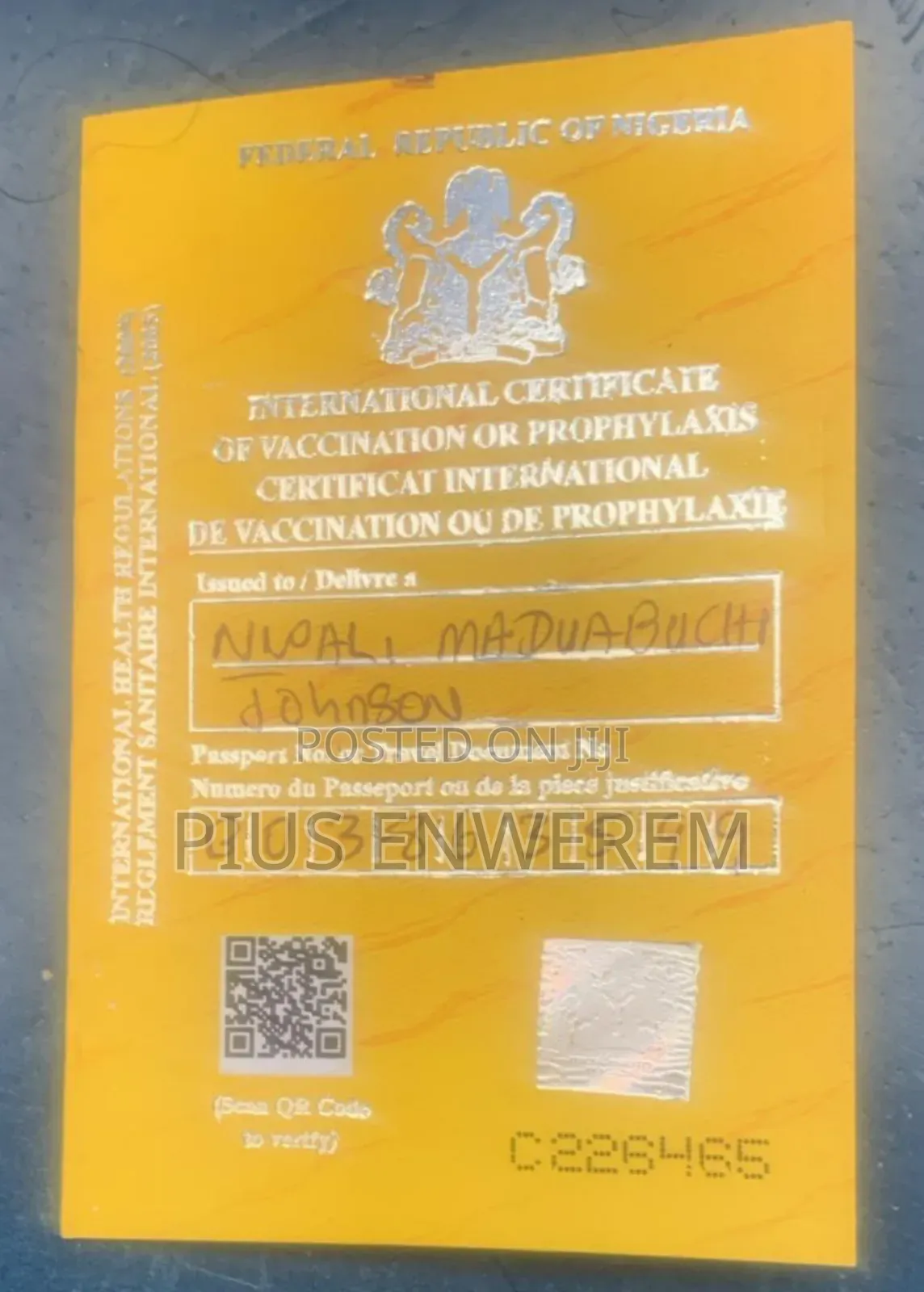 Original Yellow Card (100%)