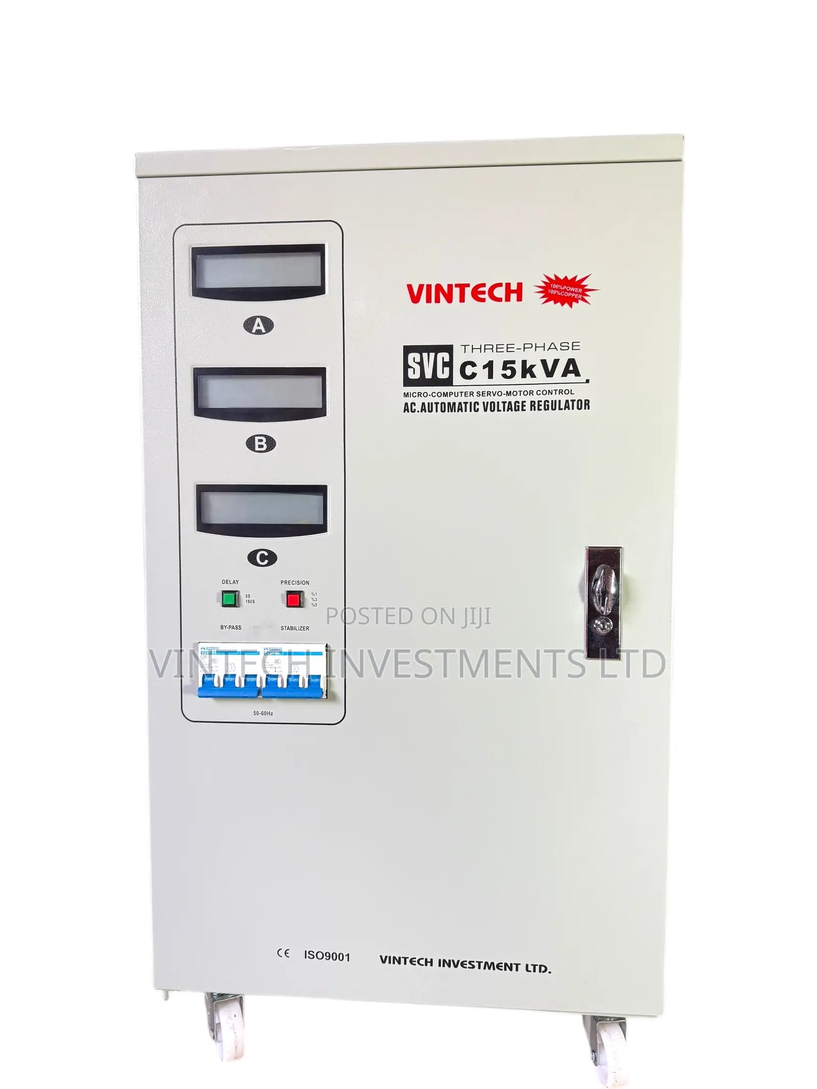 Vintech 15kva 3phase Industrial 100% Copper Stabilizer
